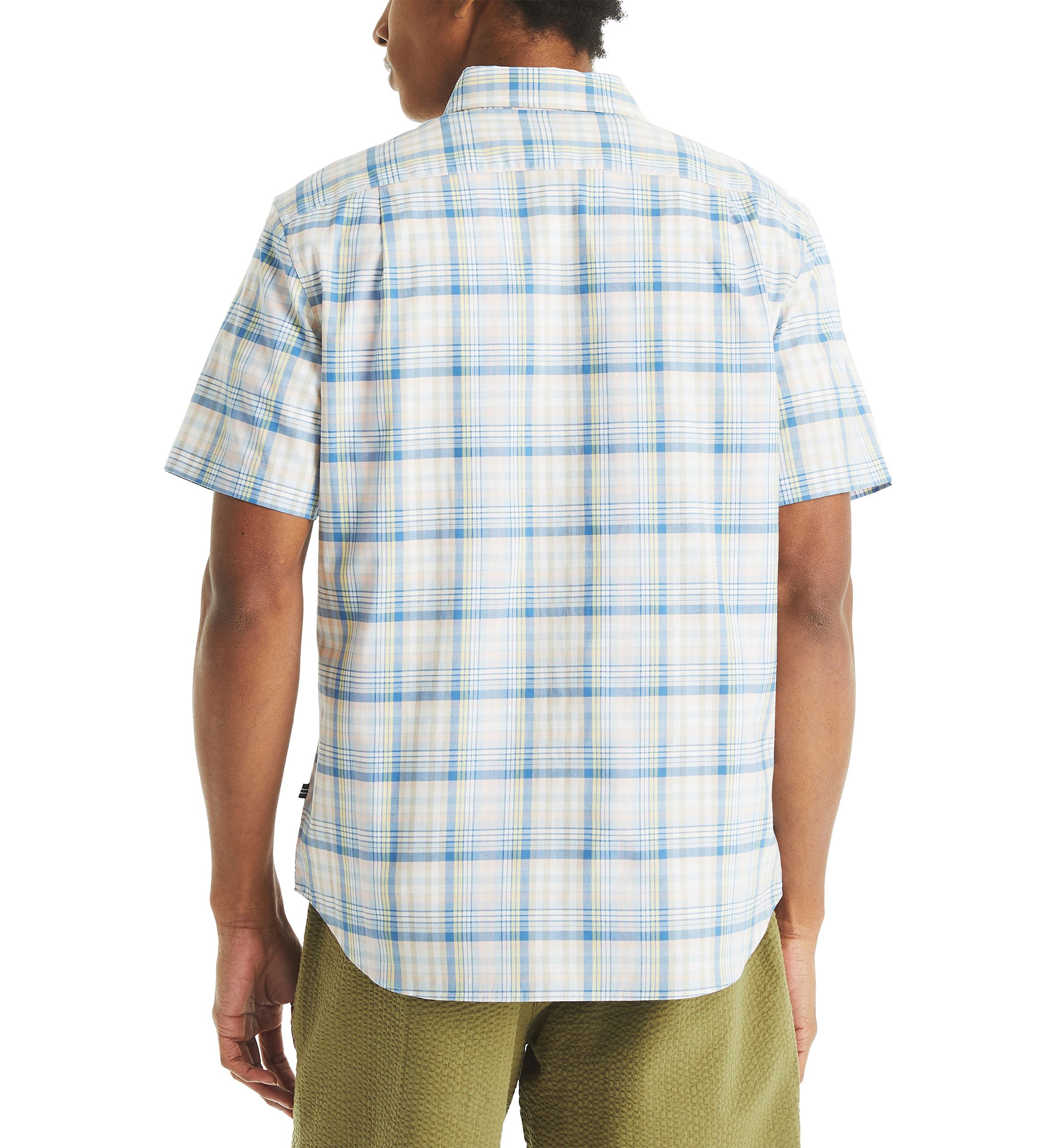 Mens Plaid Short-Sleeve Shirt