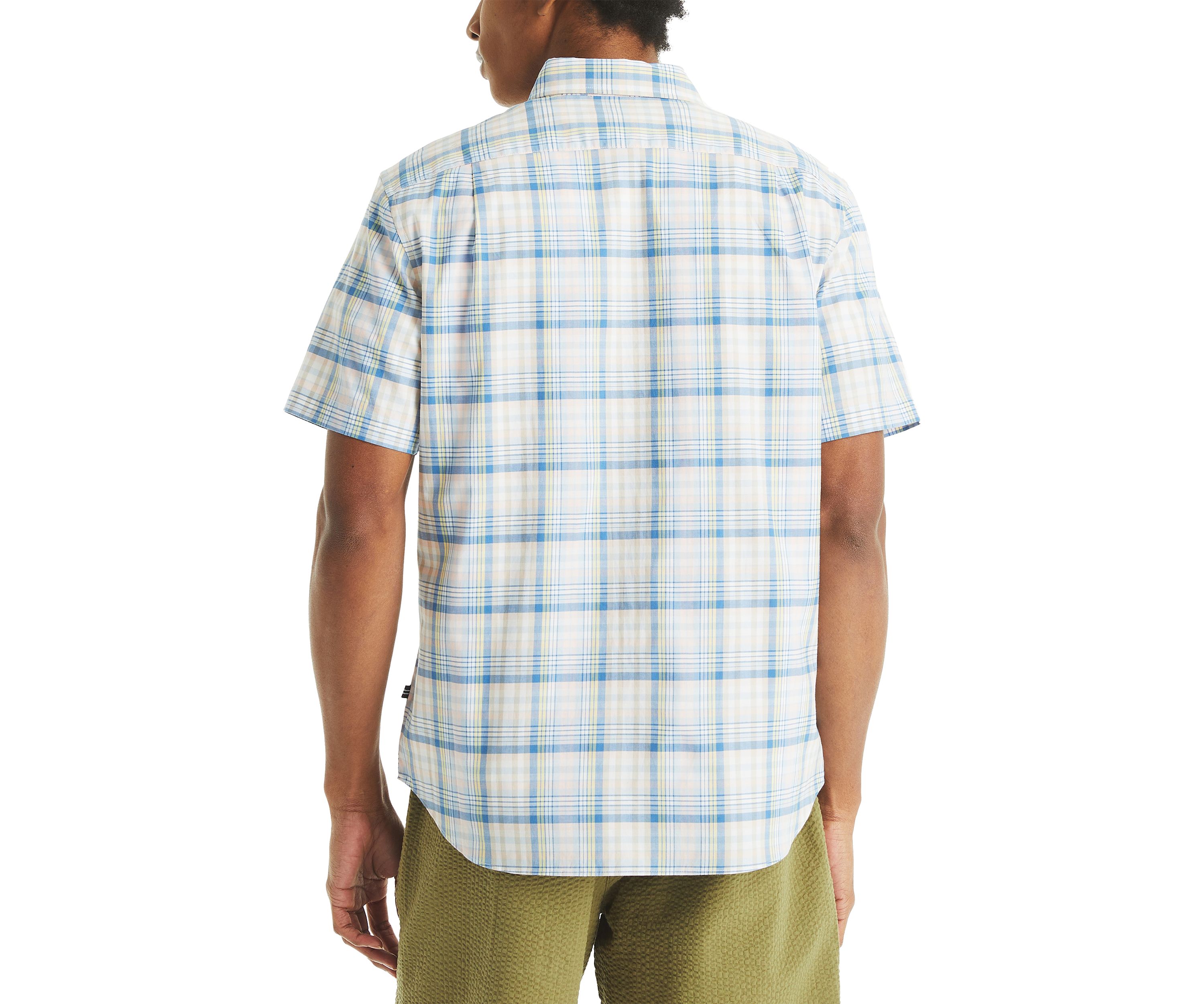 Mens Plaid Short-Sleeve Shirt