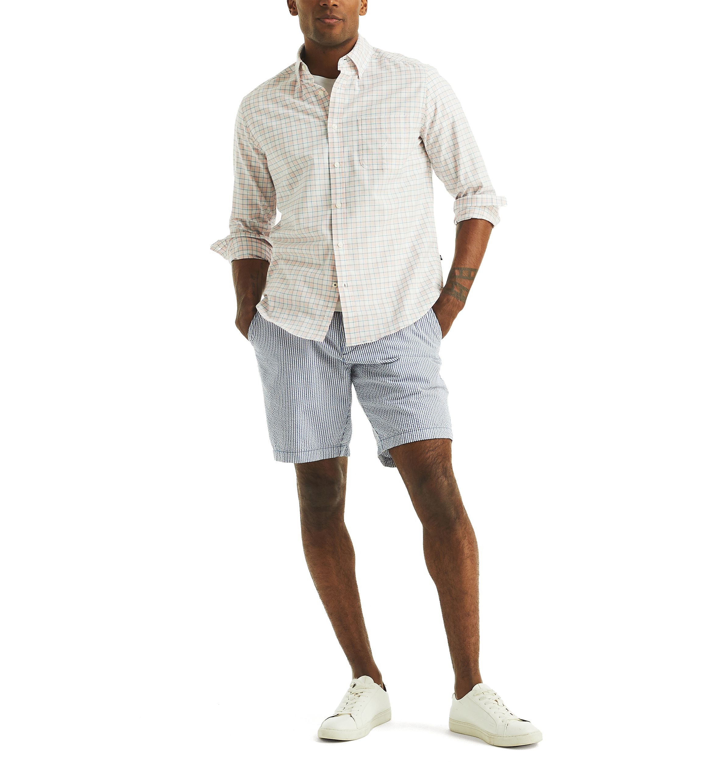 Mens Plaid Oxford Shirt