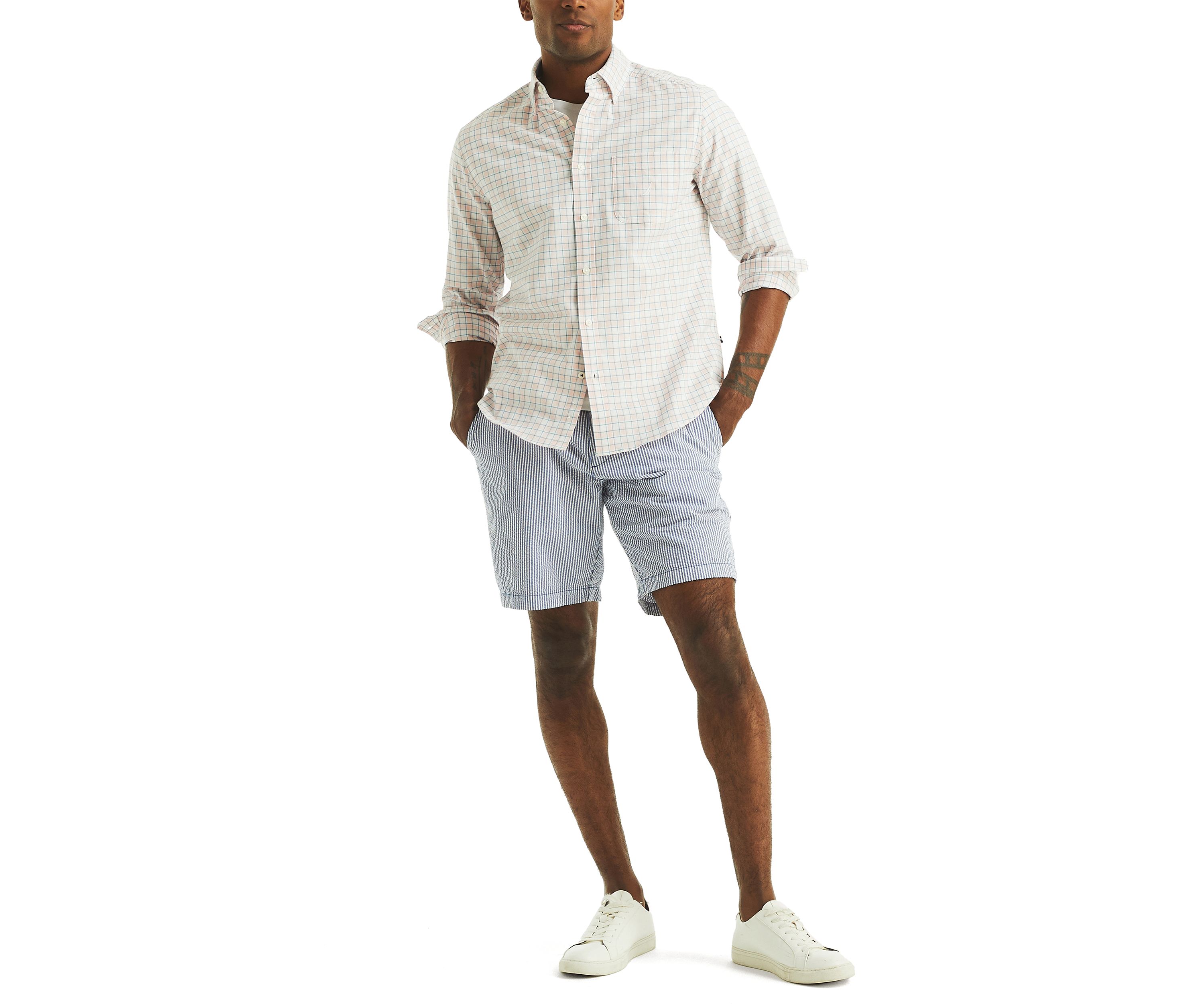 Mens Plaid Oxford Shirt