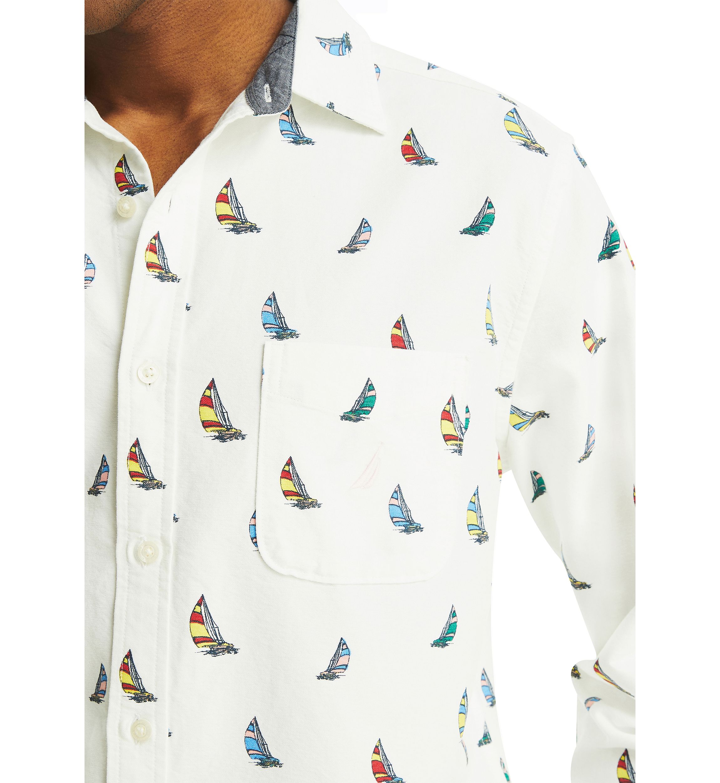 Mens Printed Oxford Shirt