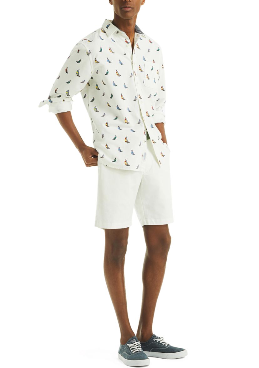 Mens Printed Oxford Shirt