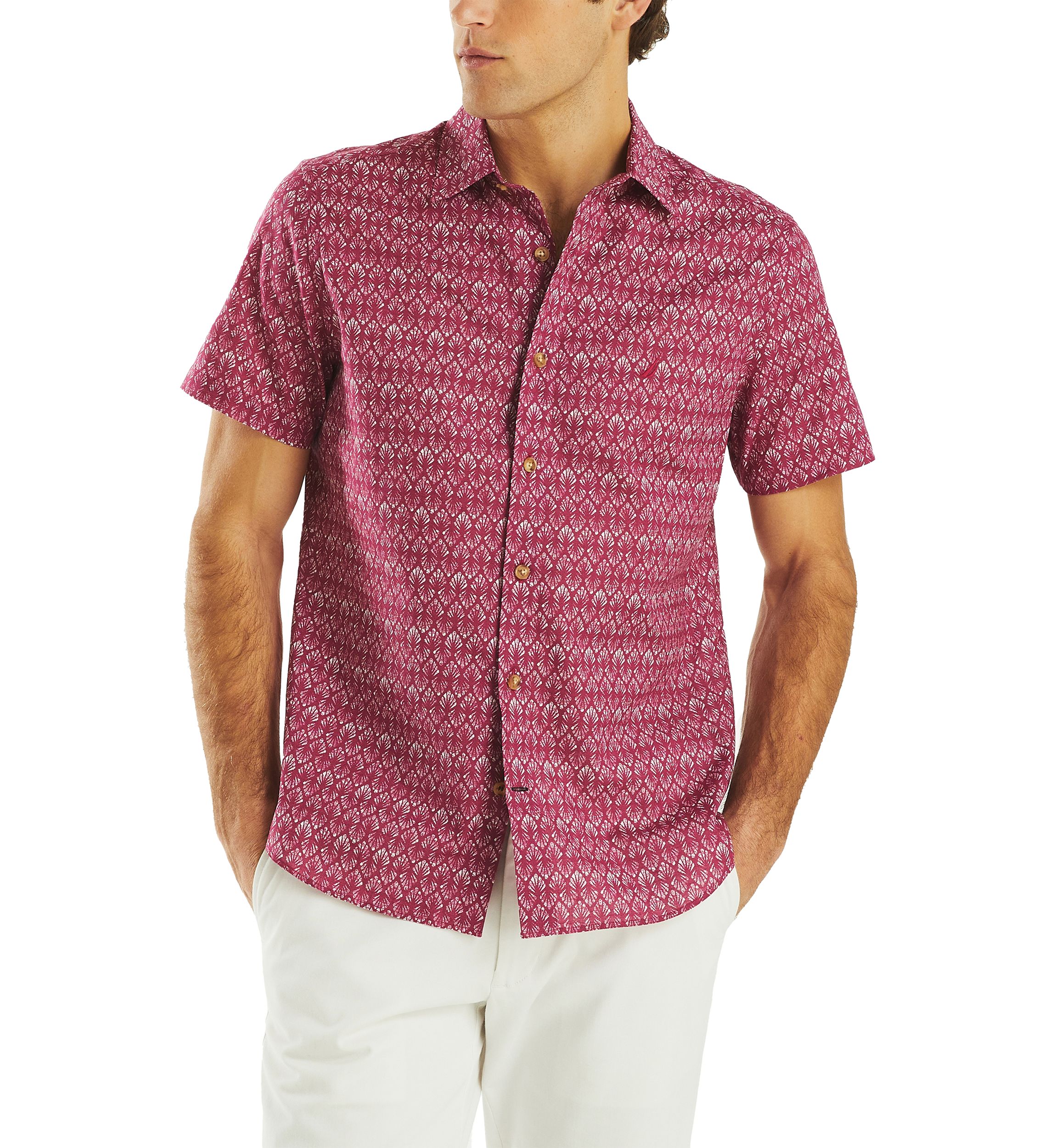 Printed Short Sleeve Camp Shirt