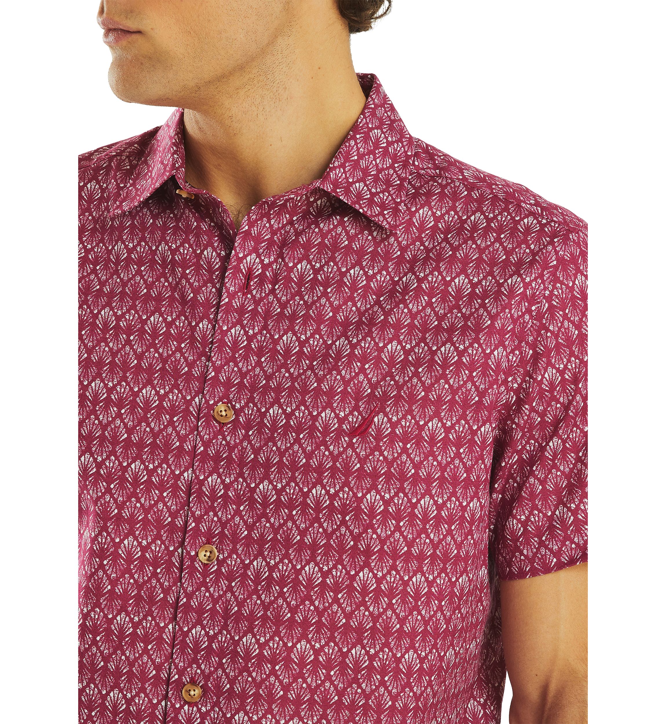 Printed Short Sleeve Camp Shirt