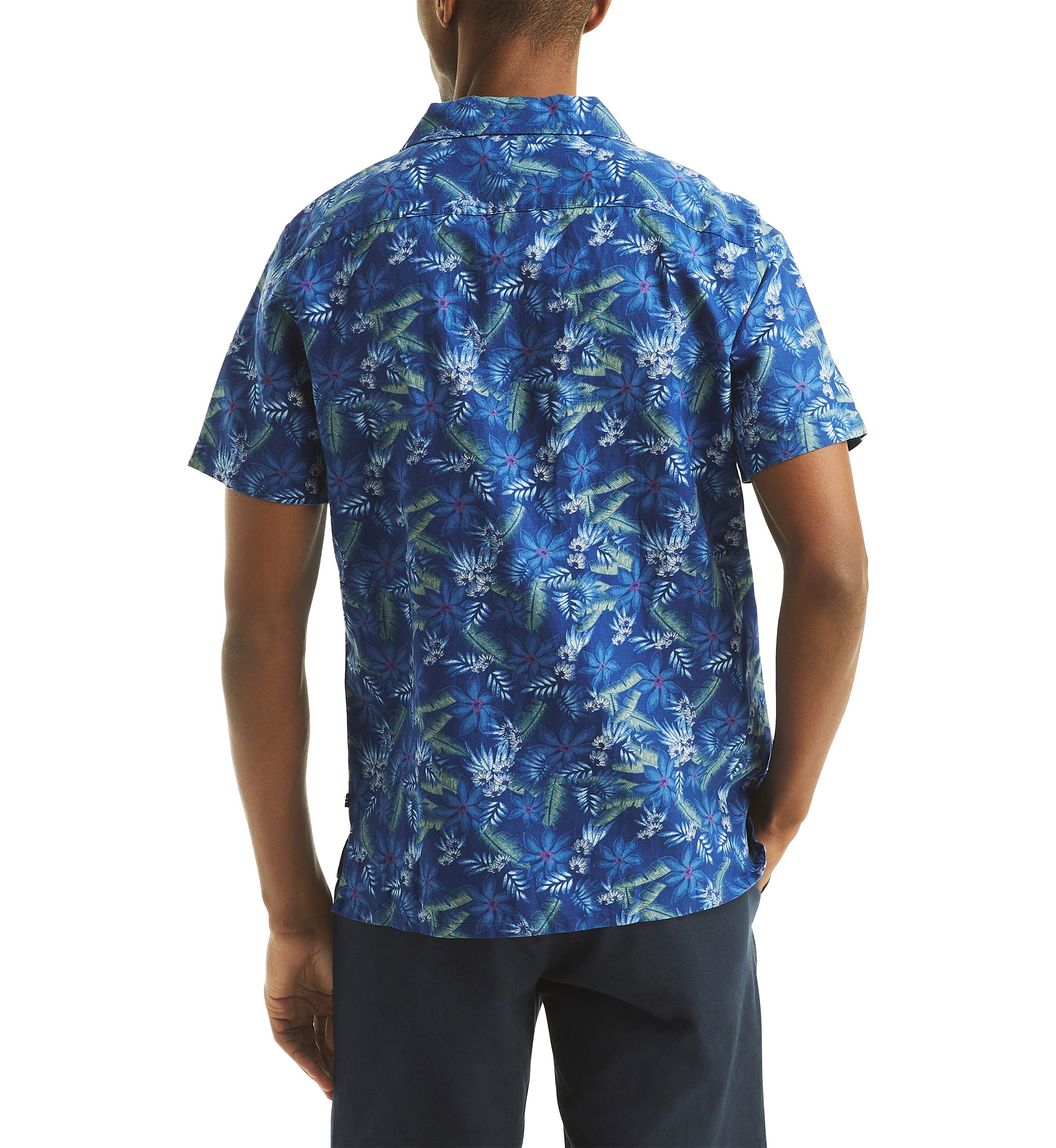 Printed Short-Sleeve Camp Shirt