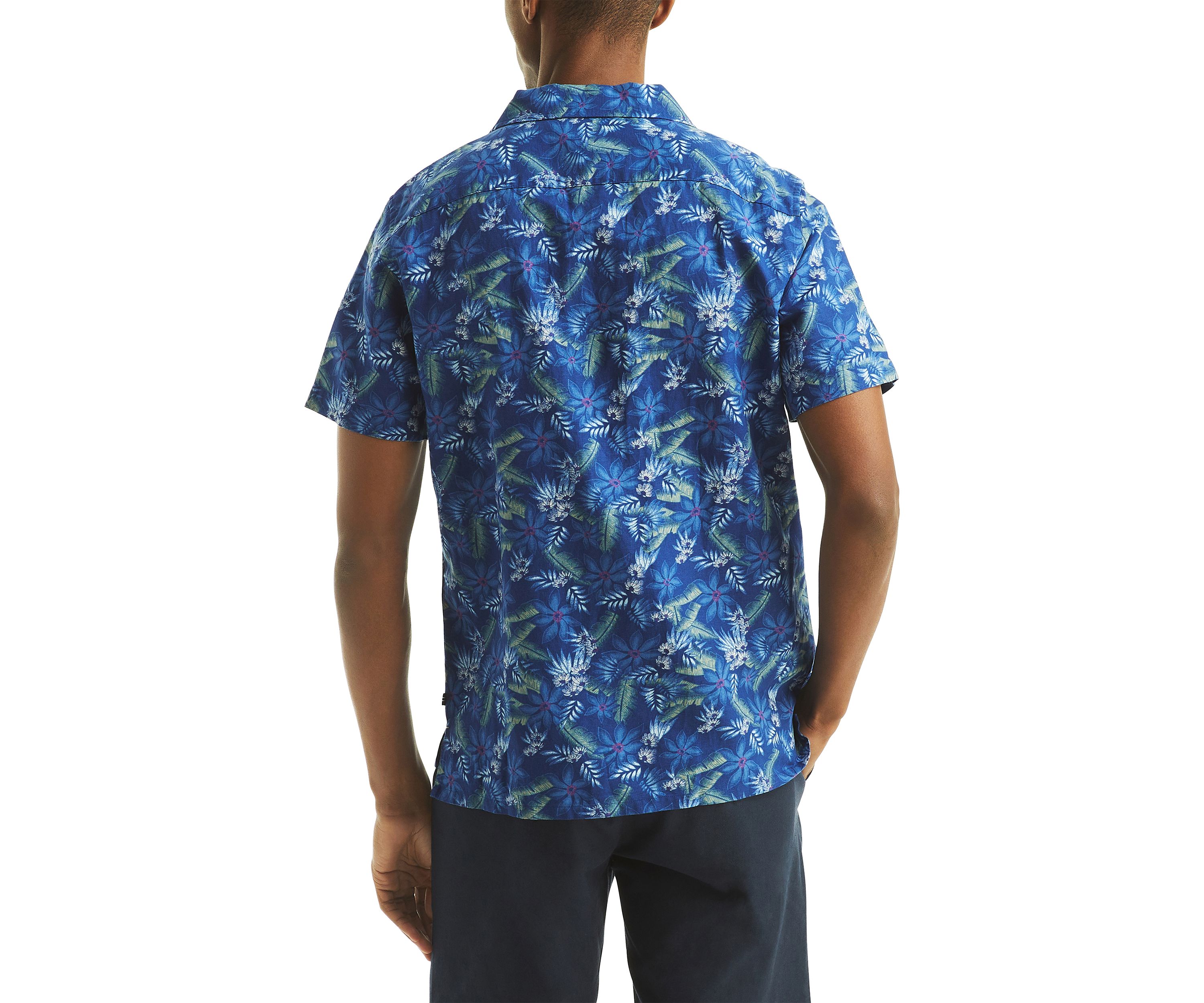 Printed Short-Sleeve Camp Shirt