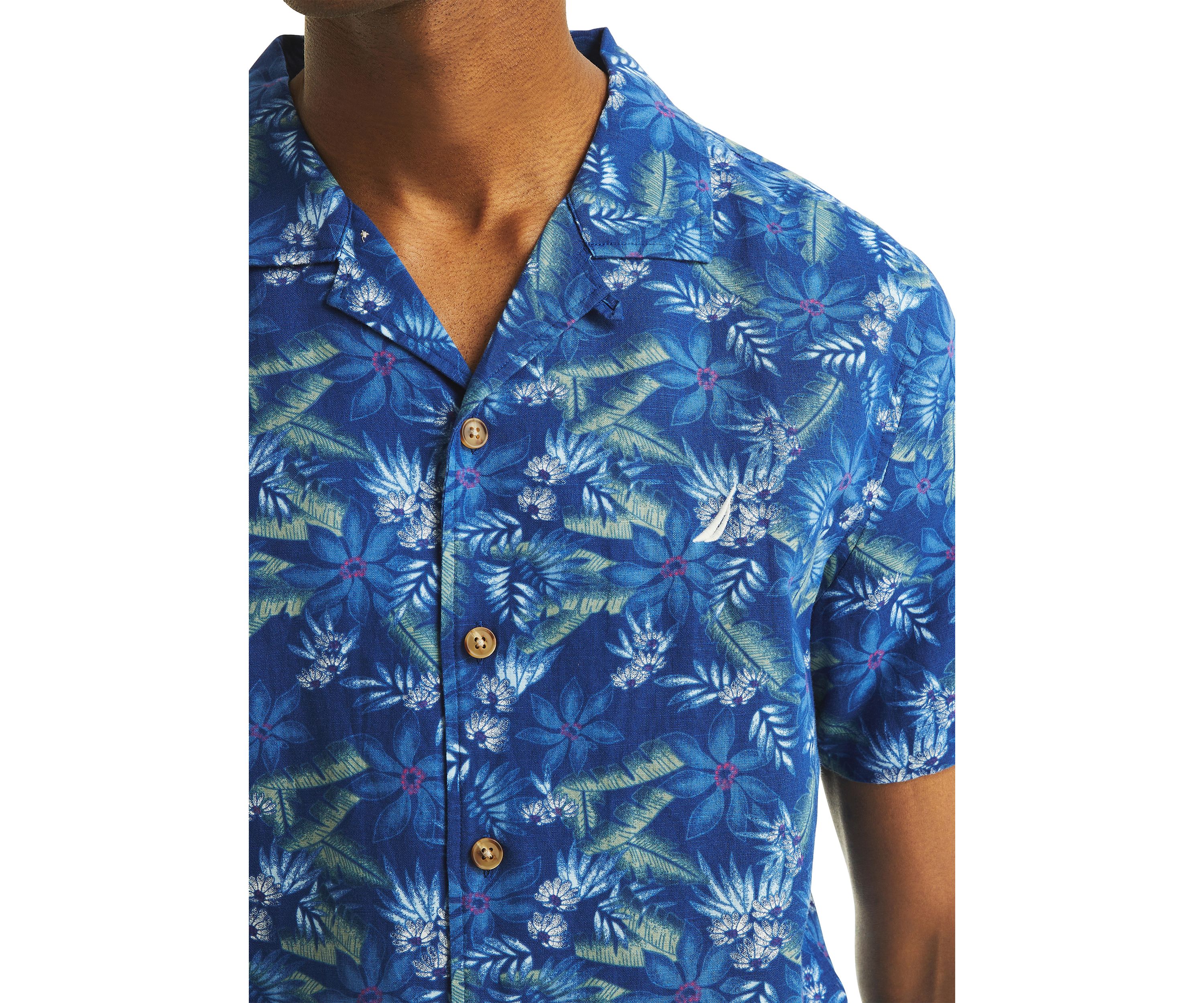 Printed Short-Sleeve Camp Shirt
