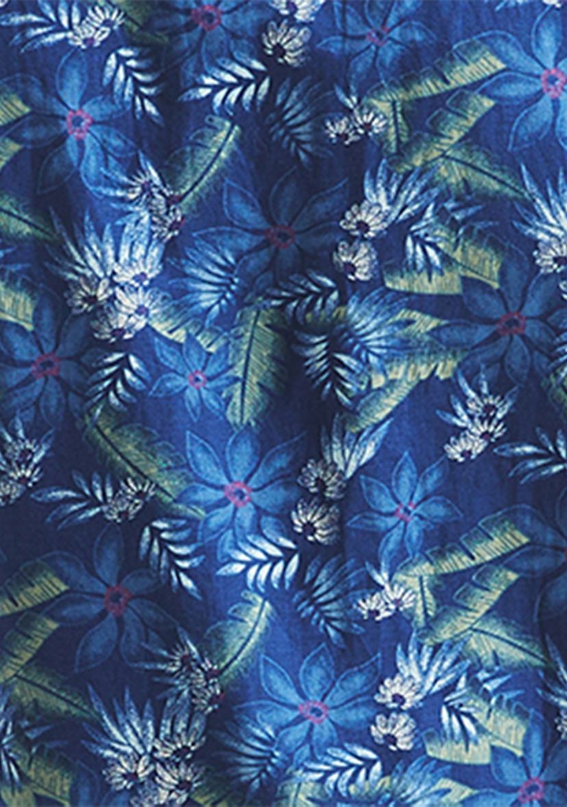 Printed Short-Sleeve Camp Shirt