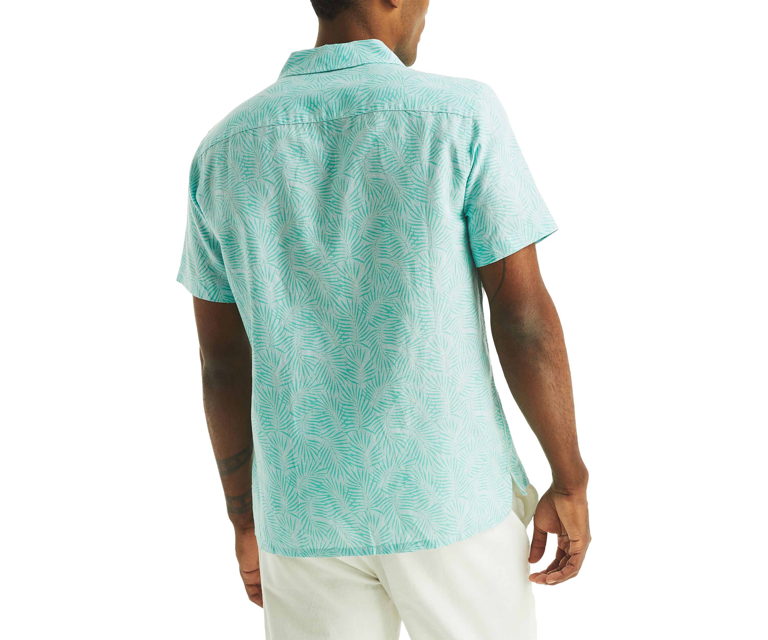 Printed Short-Sleeve Camp Shirt