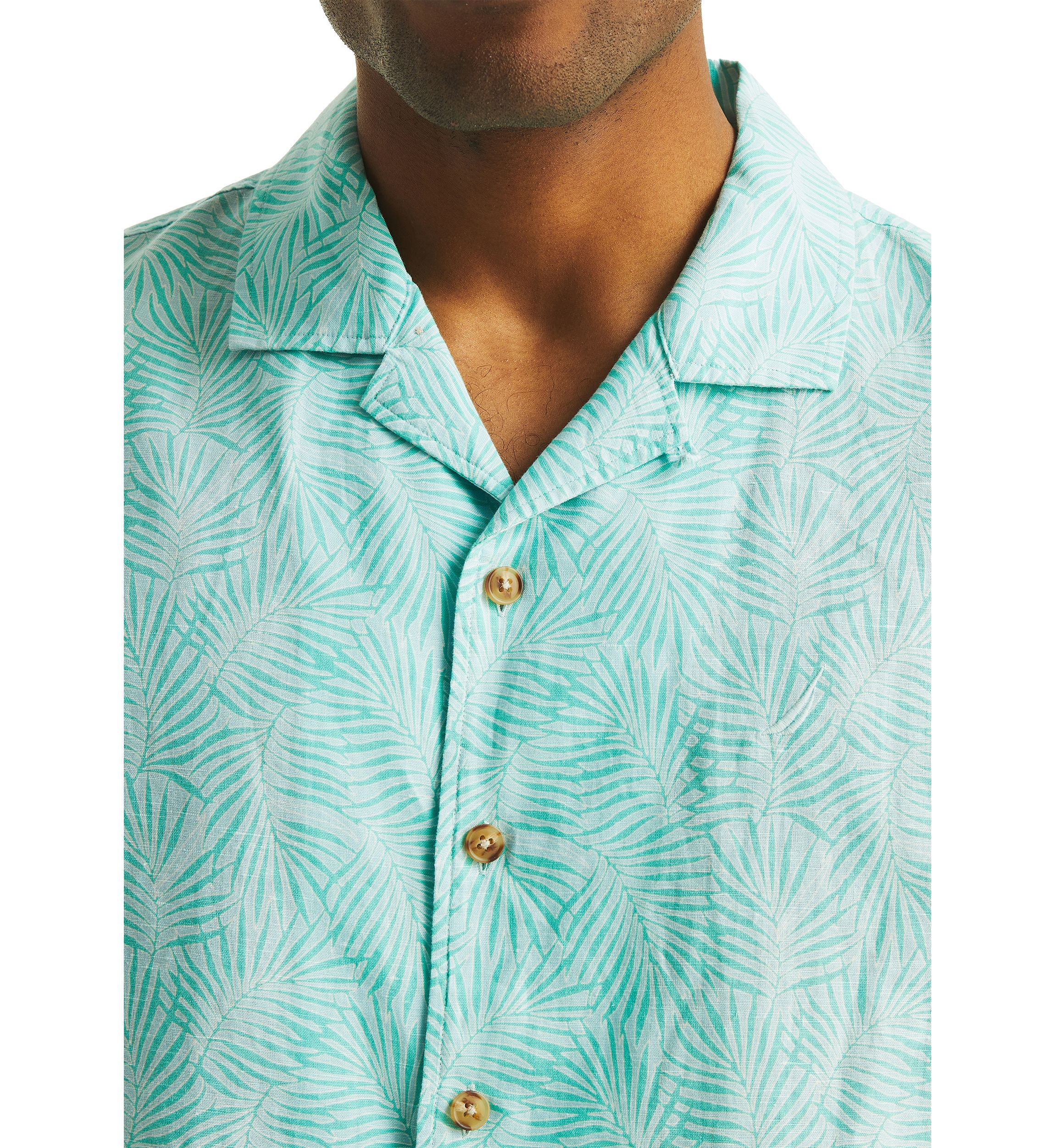 Printed Short-Sleeve Camp Shirt