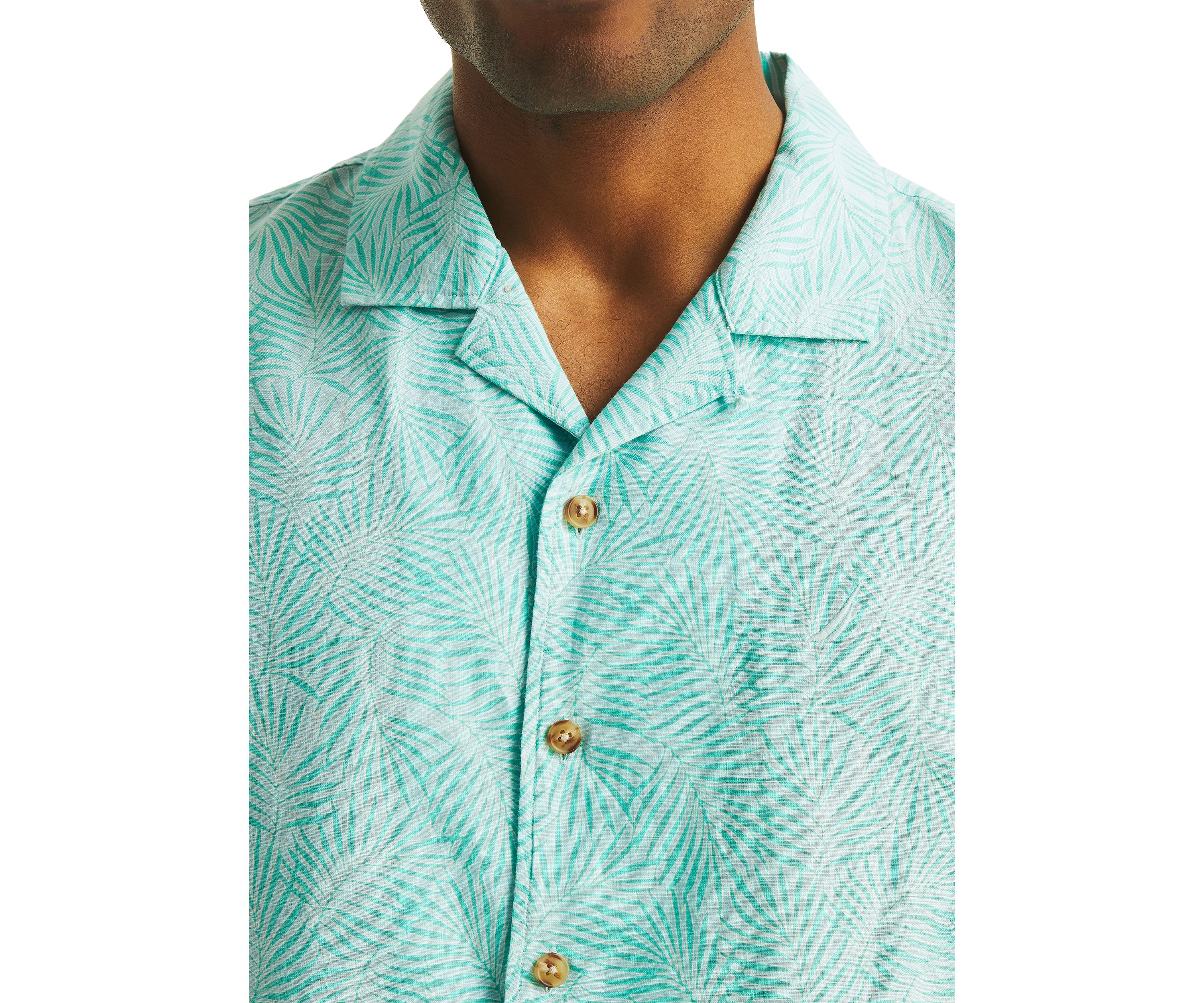Printed Short-Sleeve Camp Shirt