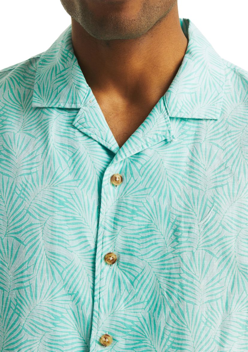 Printed Short-Sleeve Camp Shirt