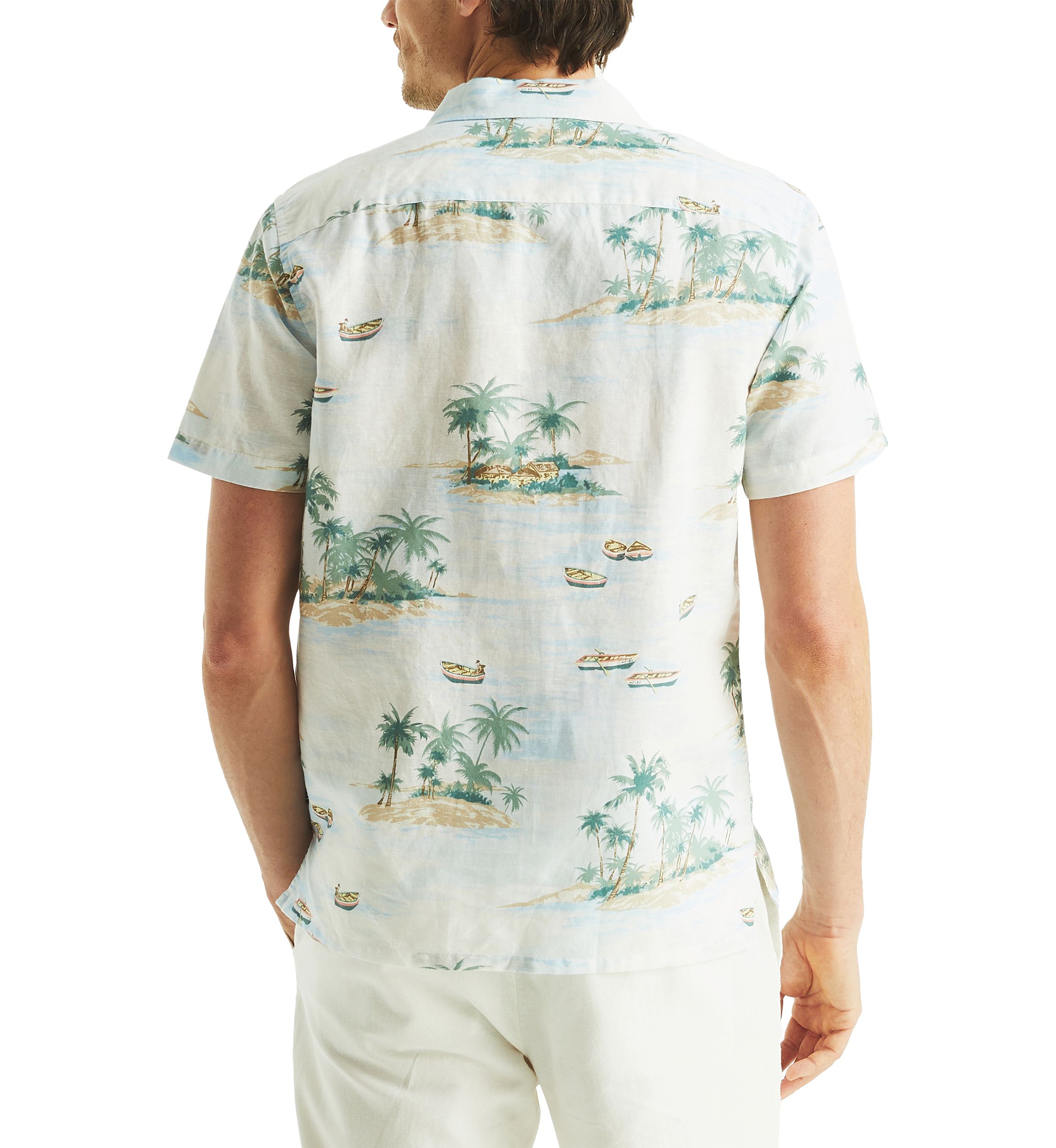 Printed Short Sleeve Camp Shirt