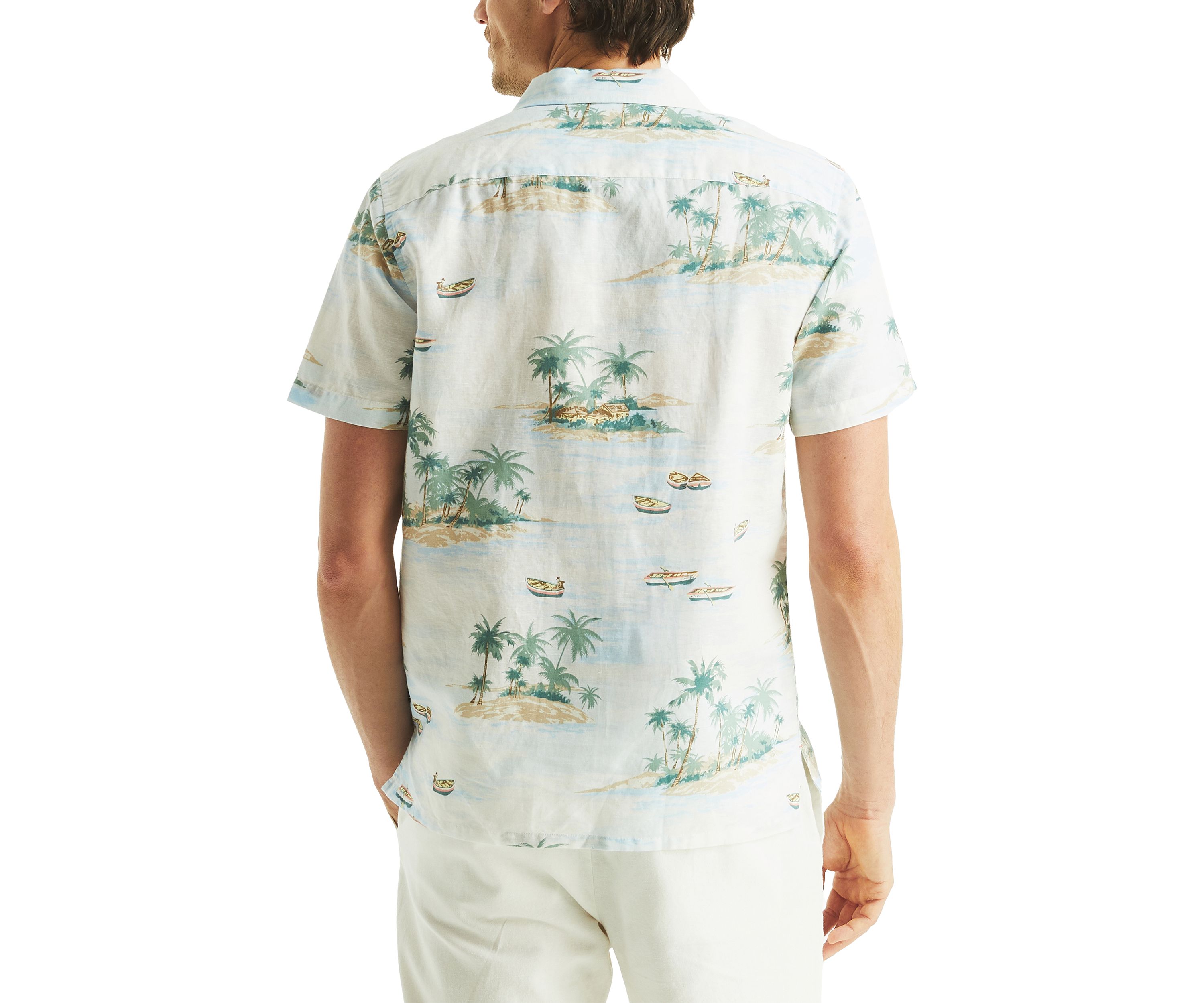 Printed Short Sleeve Camp Shirt