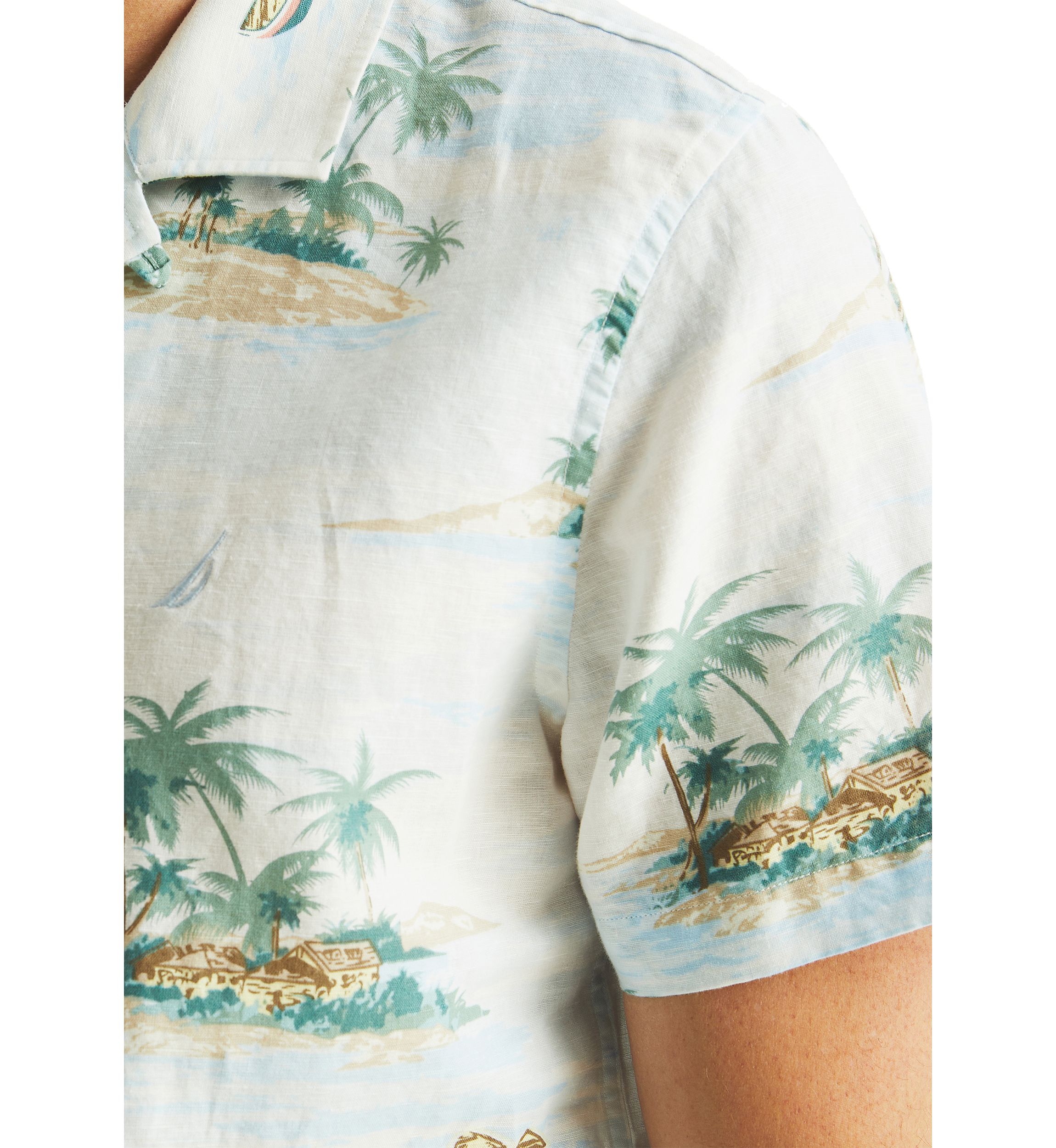 Printed Short Sleeve Camp Shirt
