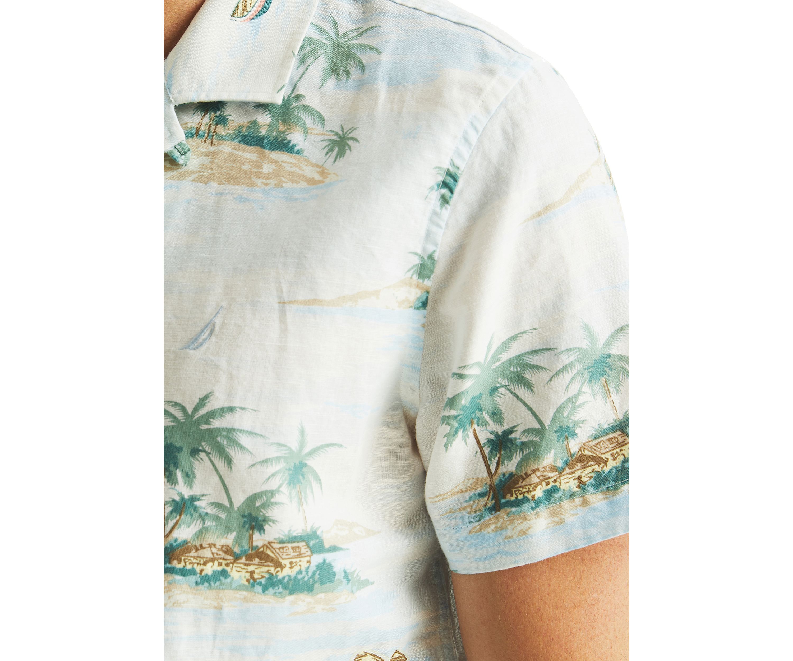 Printed Short Sleeve Camp Shirt