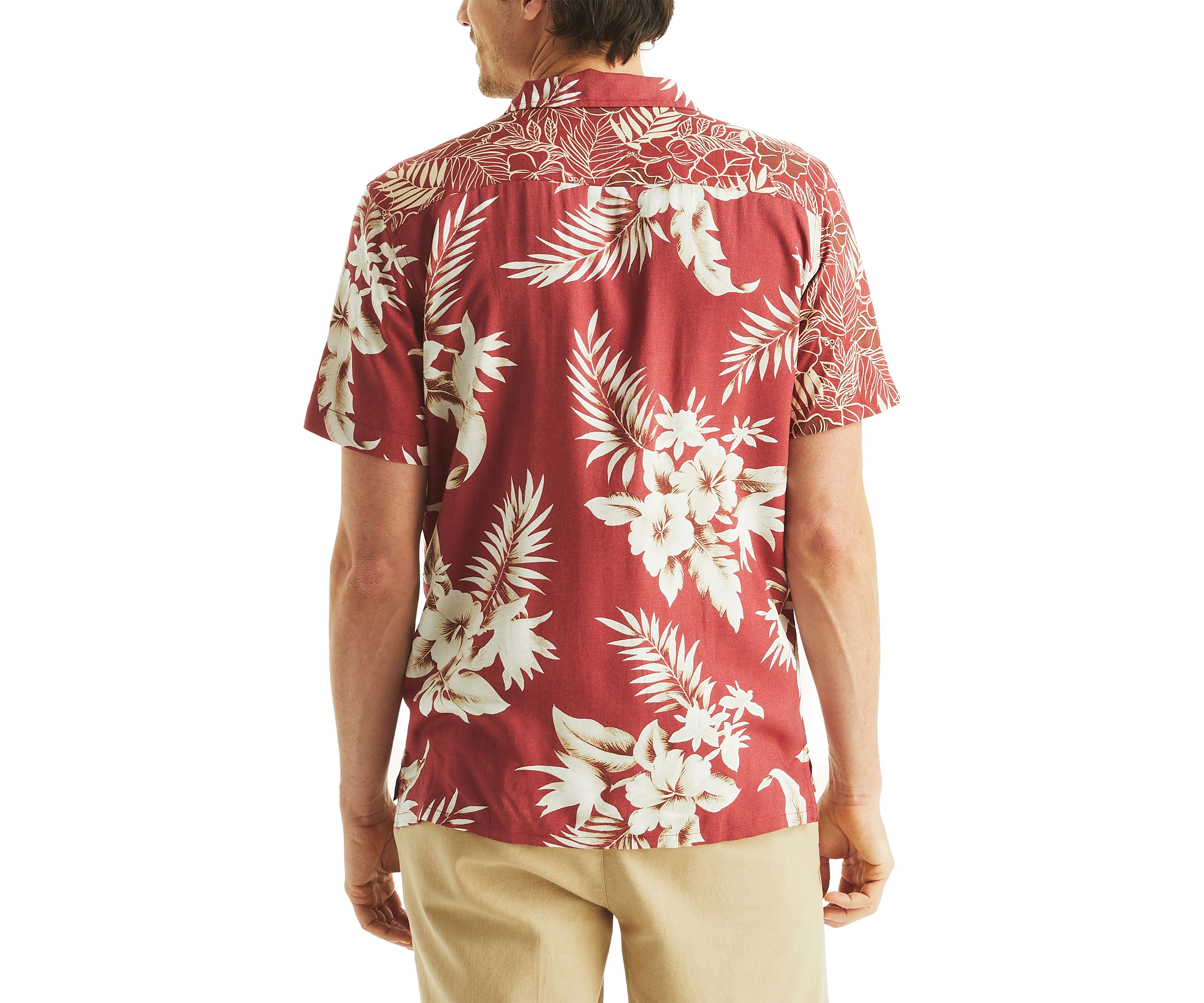 Printed Short Sleeve Camp Shirt