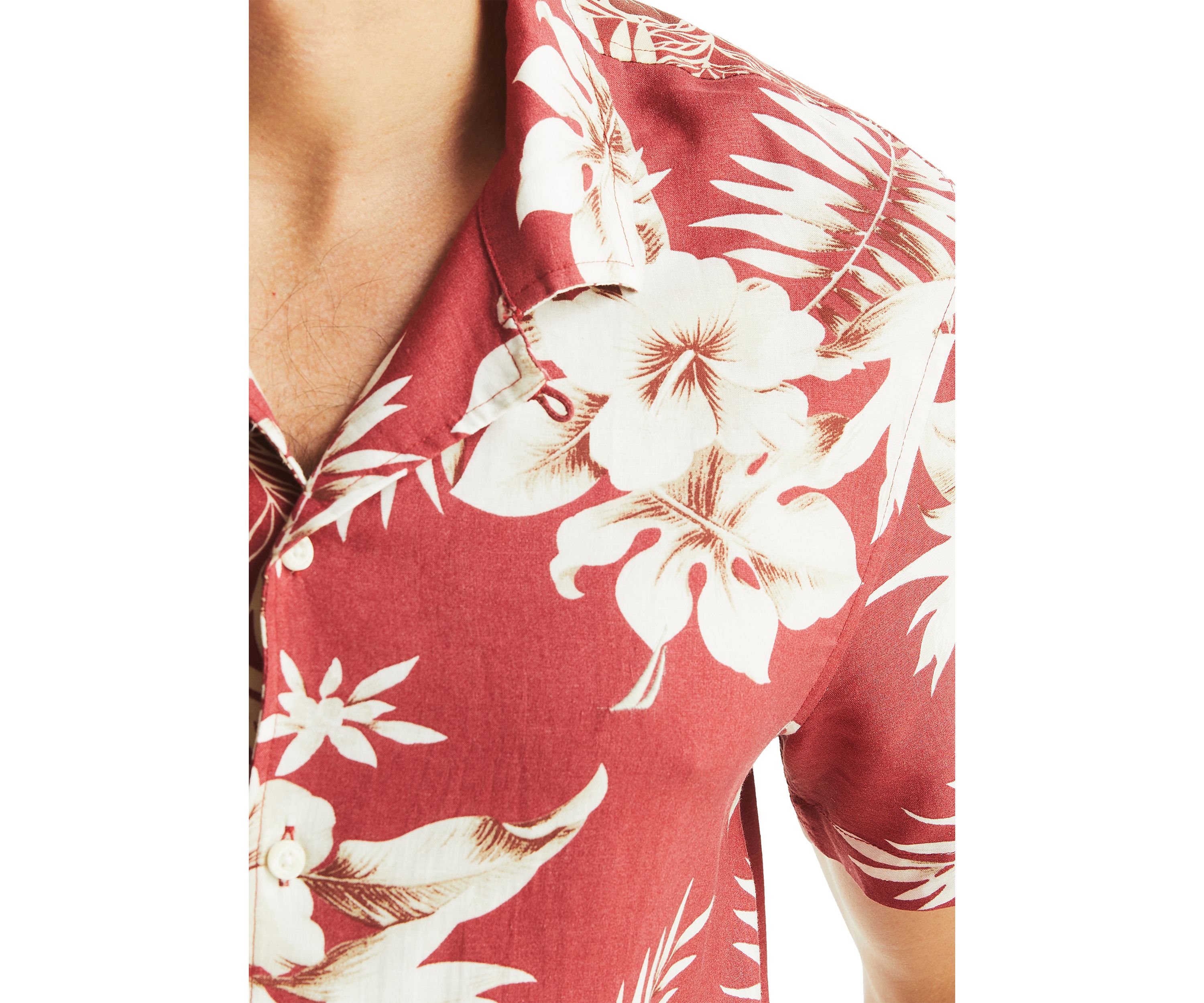 Printed Short Sleeve Camp Shirt