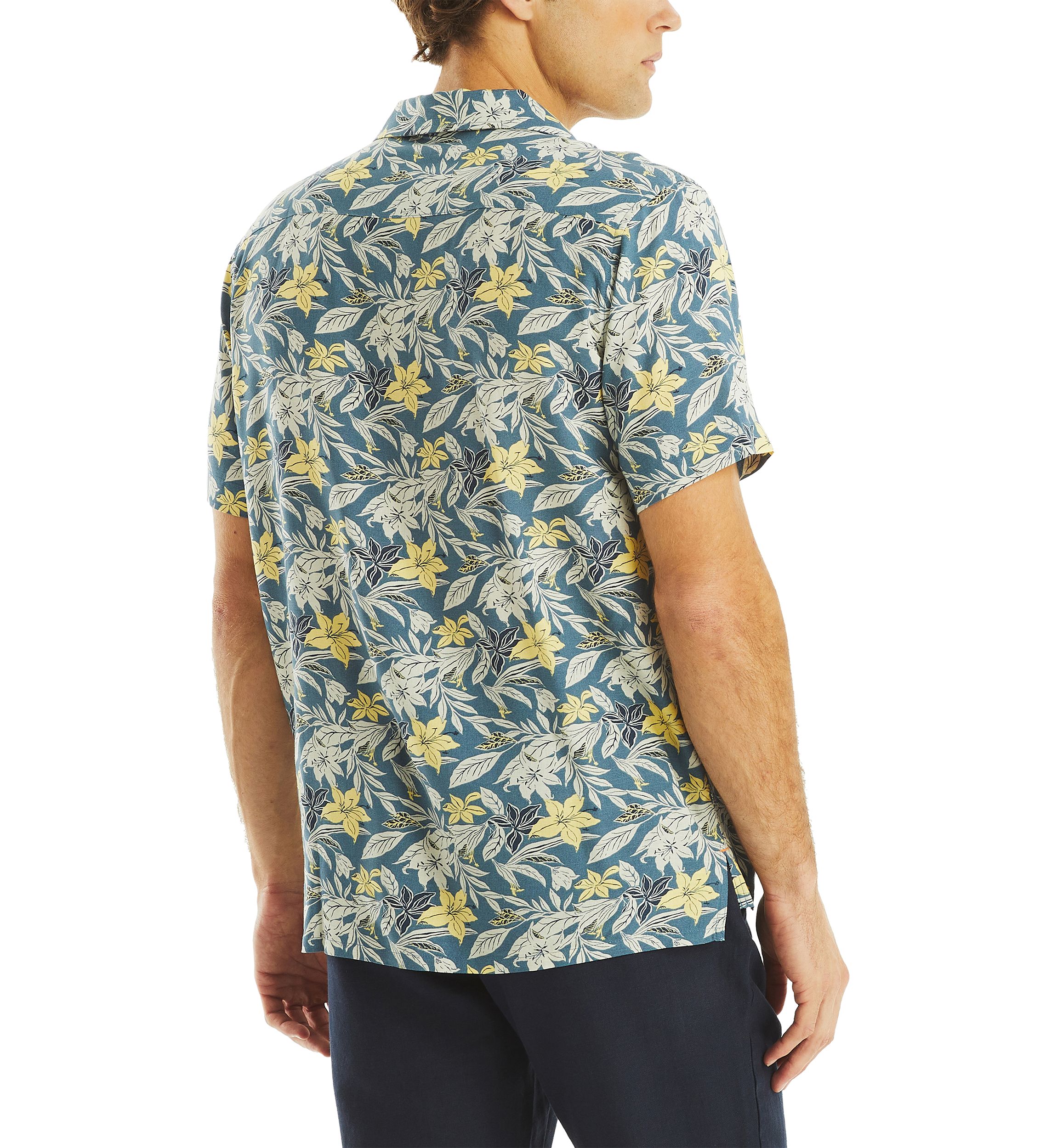Printed Short Sleeve Camp Shirt