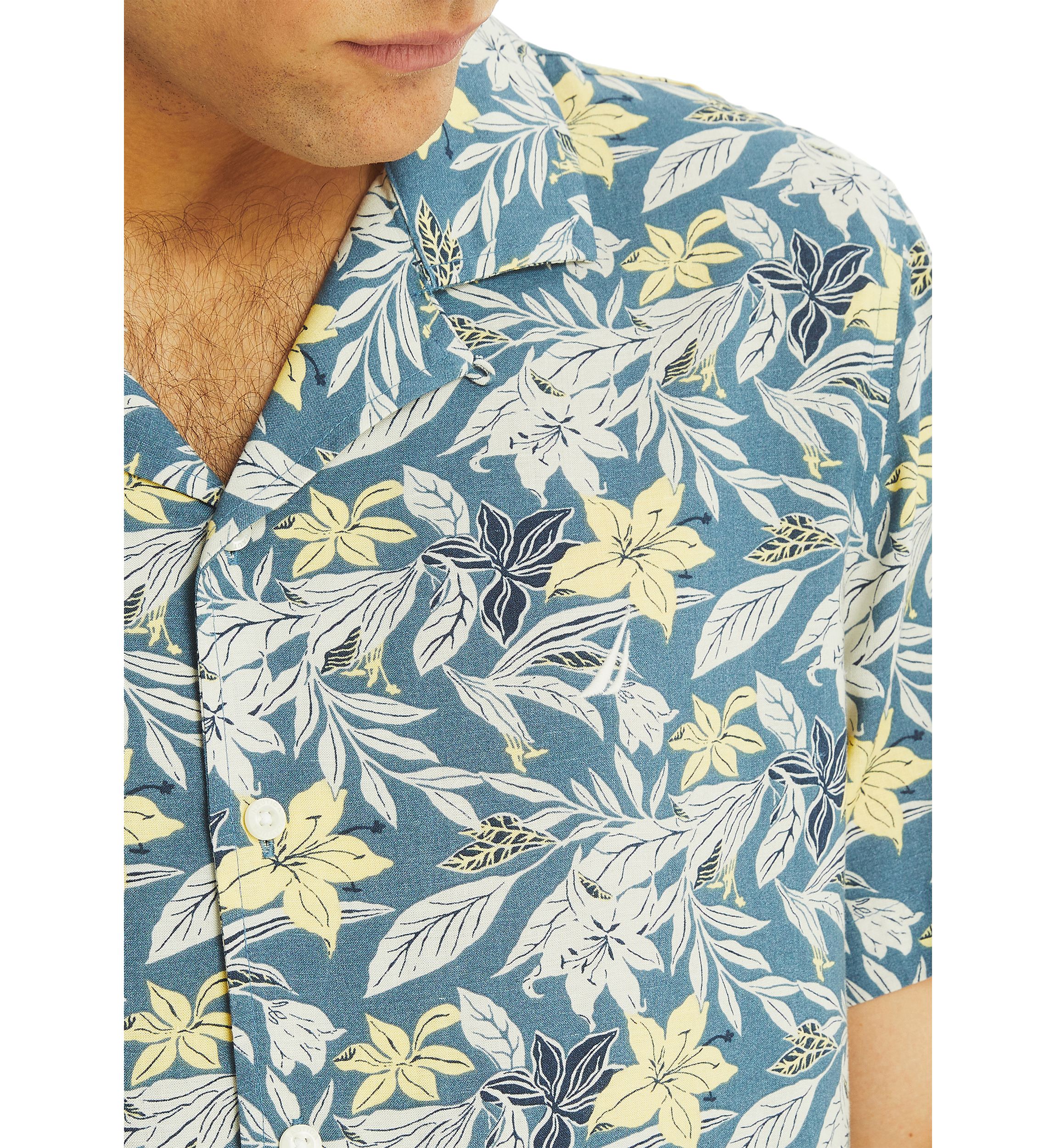 Printed Short Sleeve Camp Shirt