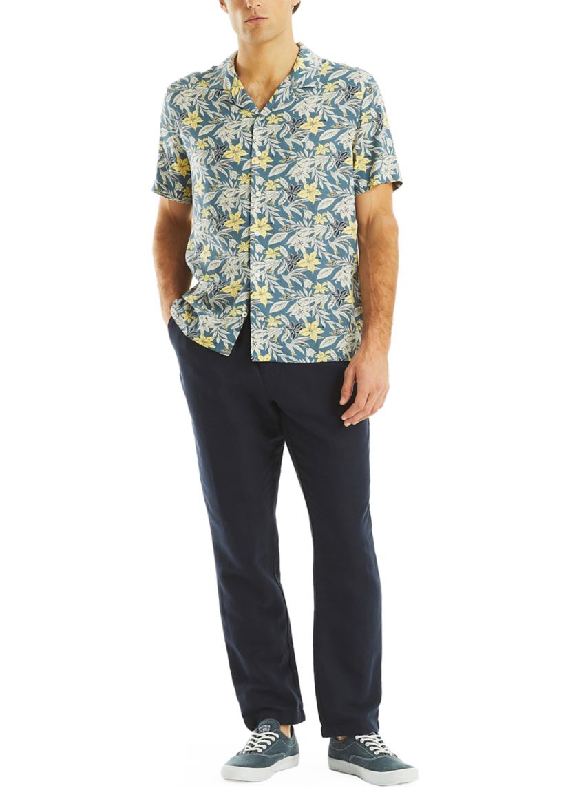 Printed Short Sleeve Camp Shirt