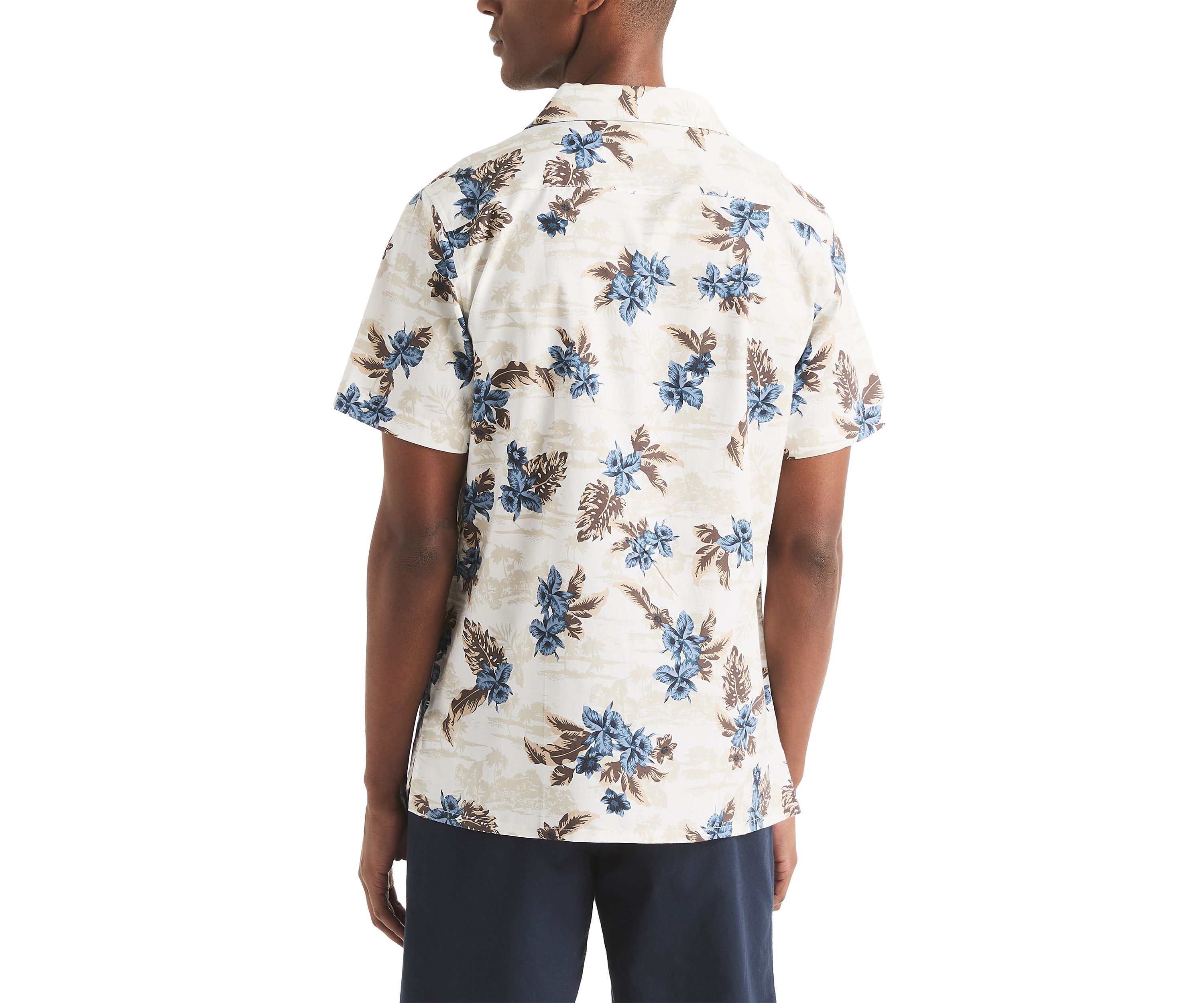 Printed Short-Sleeve Camp Shirt