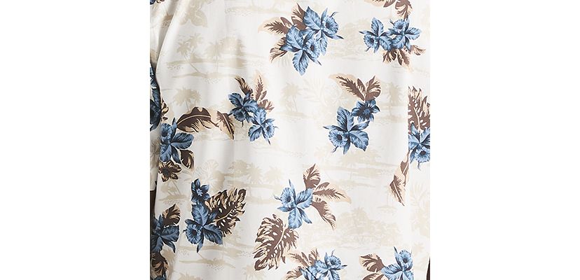 Printed Short-Sleeve Camp Shirt