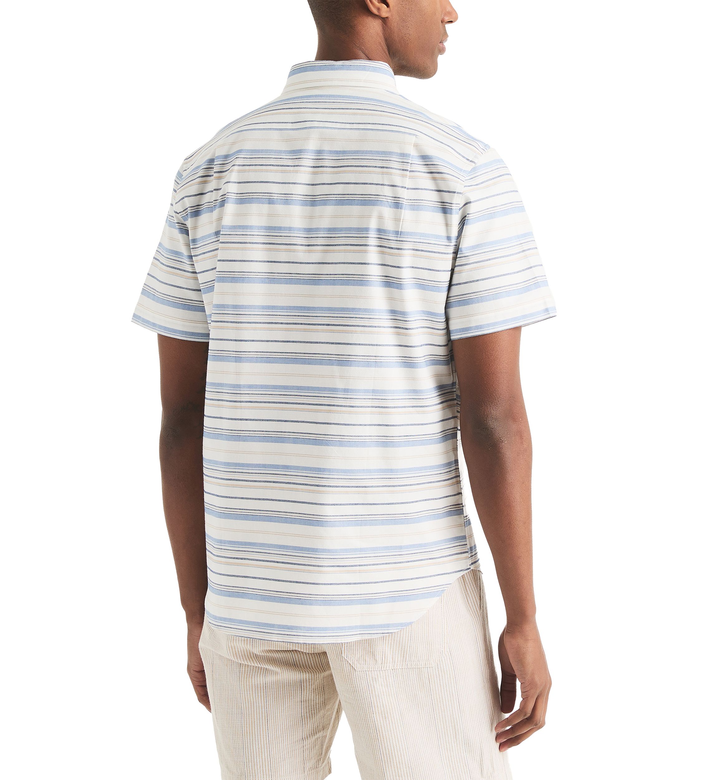 Striped Oxford Short Sleeve Shirt