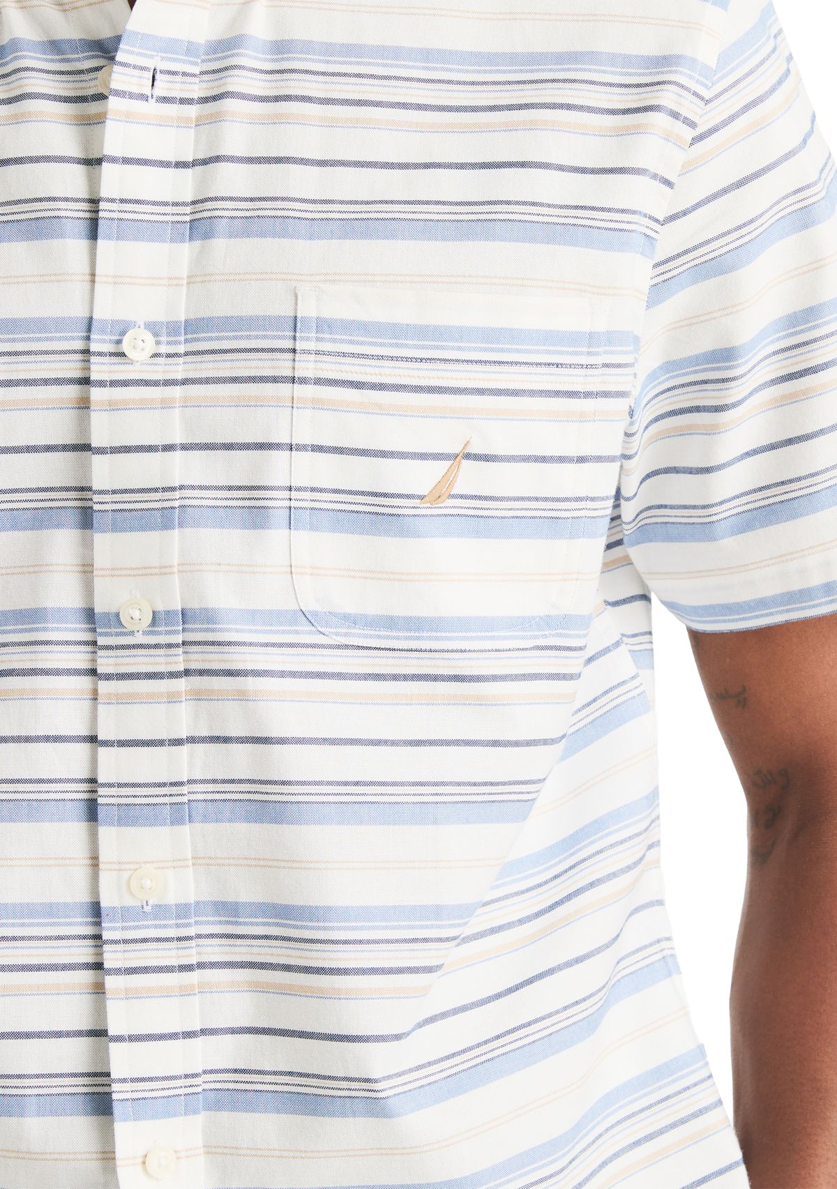 Striped Oxford Short Sleeve Shirt