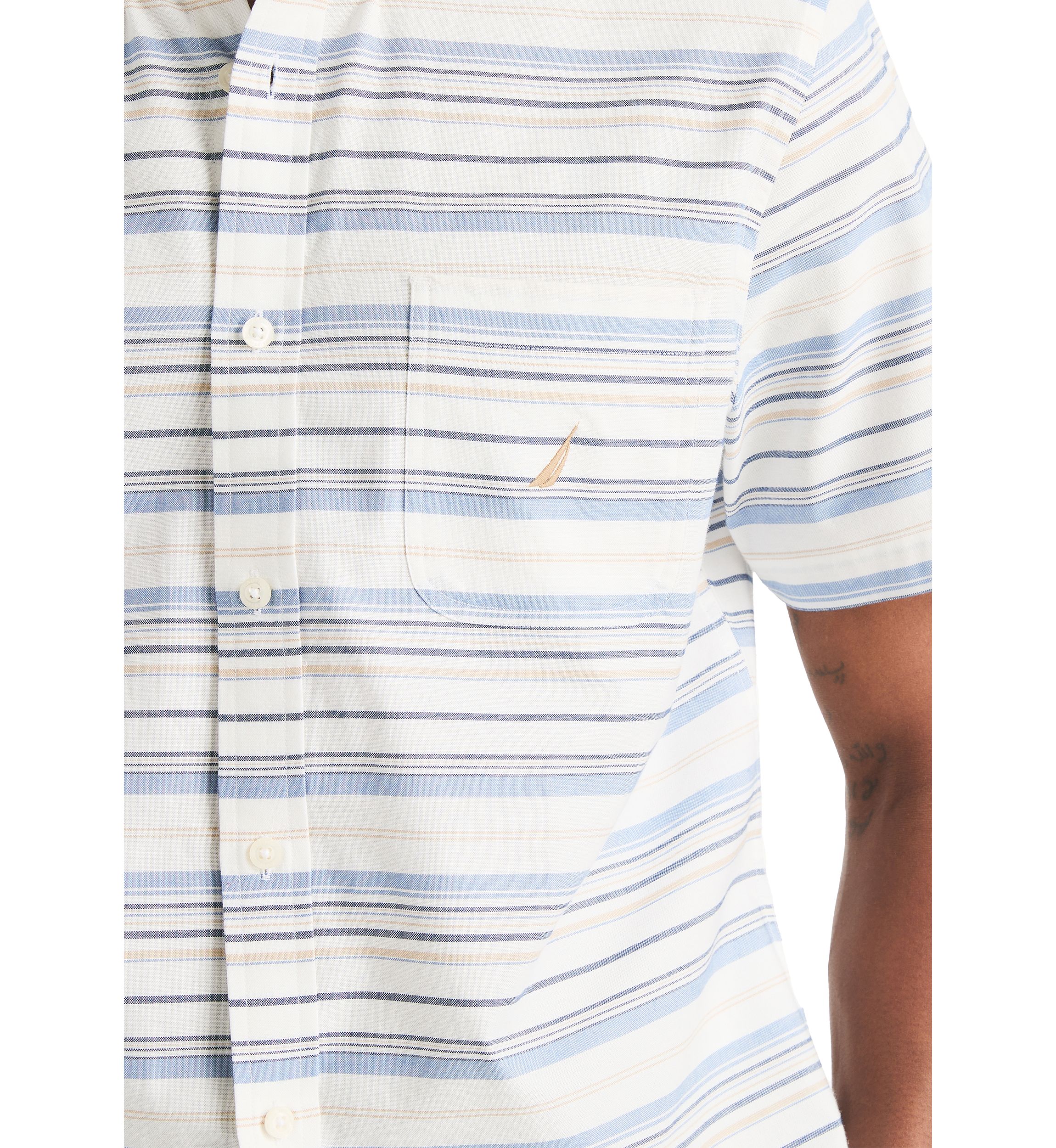 Striped Oxford Short Sleeve Shirt