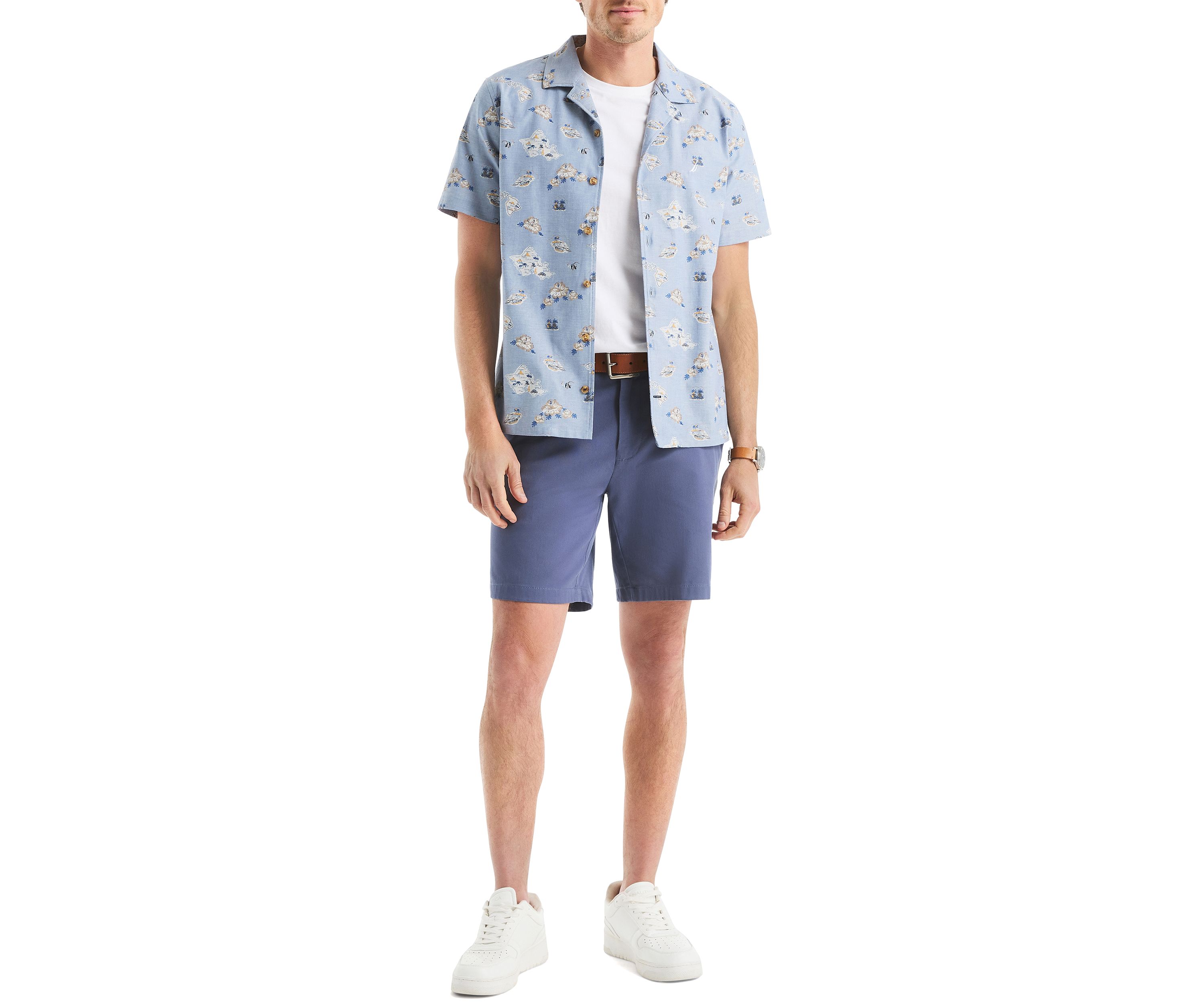 Printed Short Sleeve Camp Shirt
