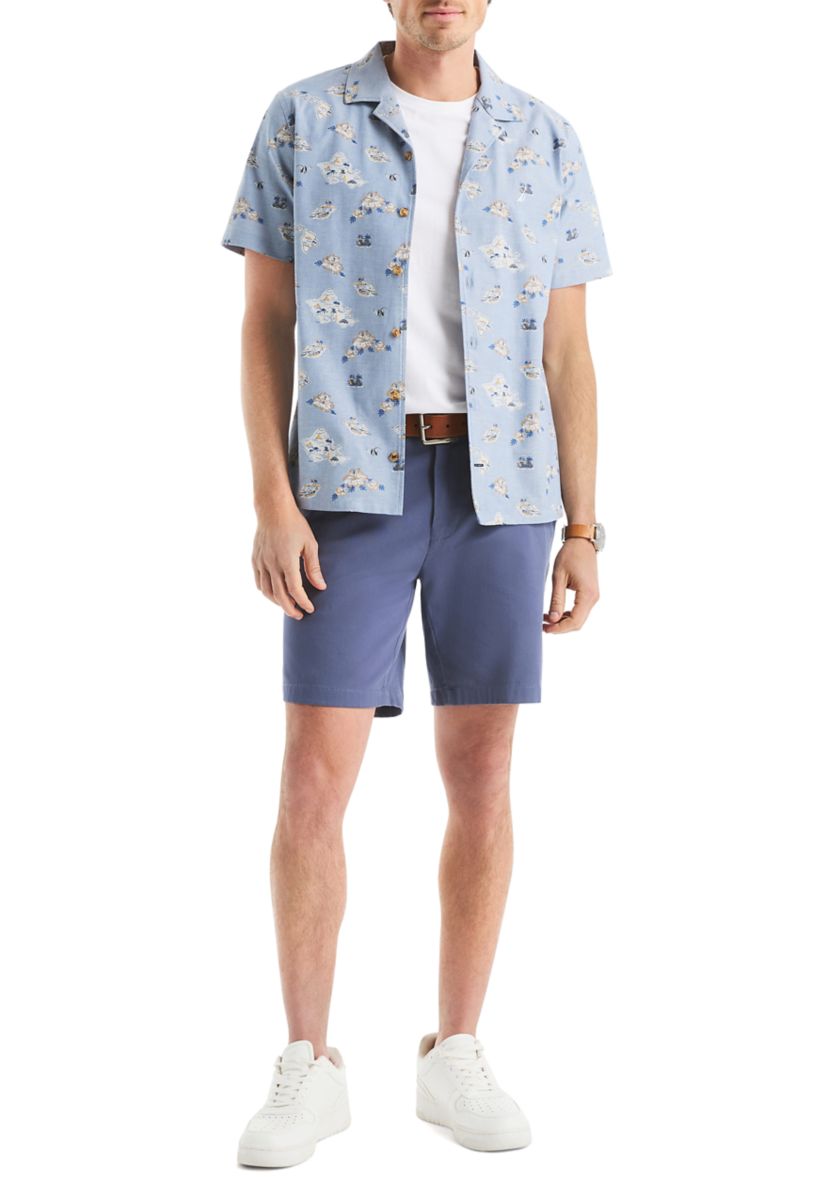Printed Short Sleeve Camp Shirt