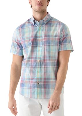 Nautica Men's Yarn Dye Cotton Plaid Shirt, 2XL