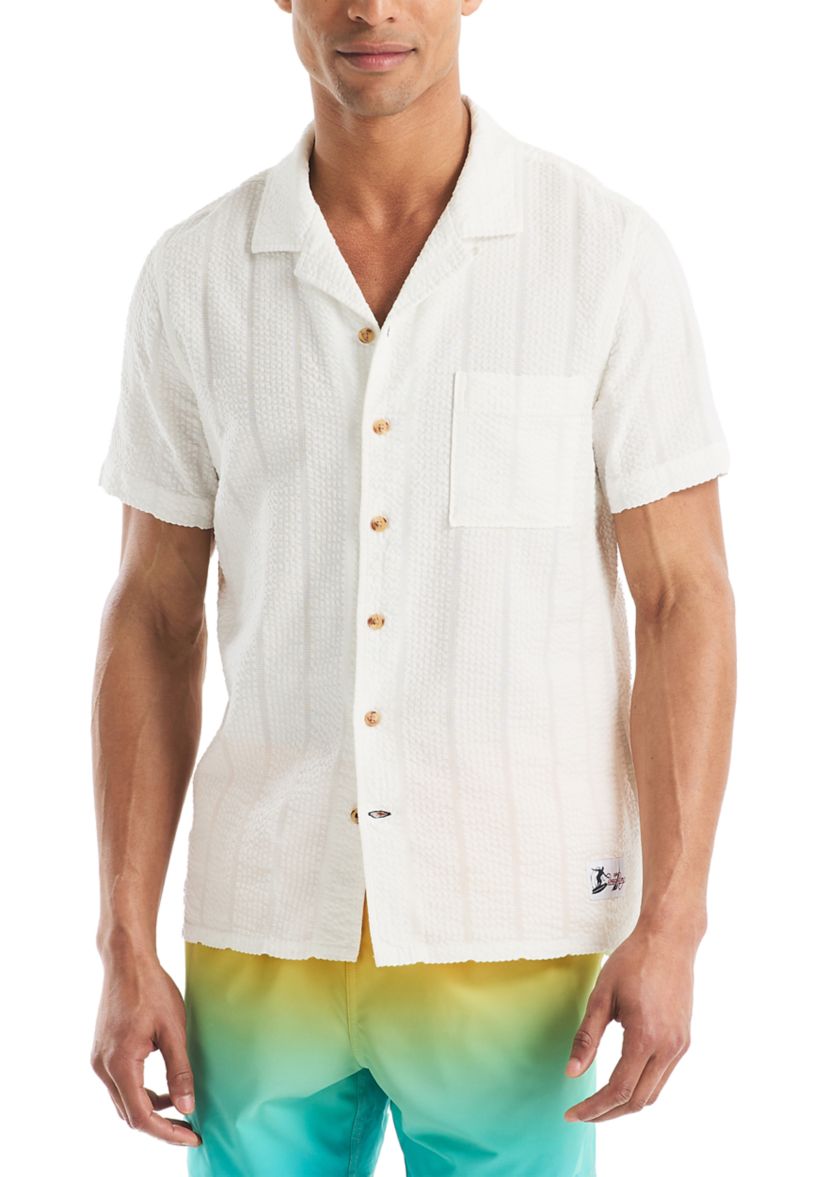 Beach Boys x Nautica Short-Sleeve Seersucker Camp Shirt