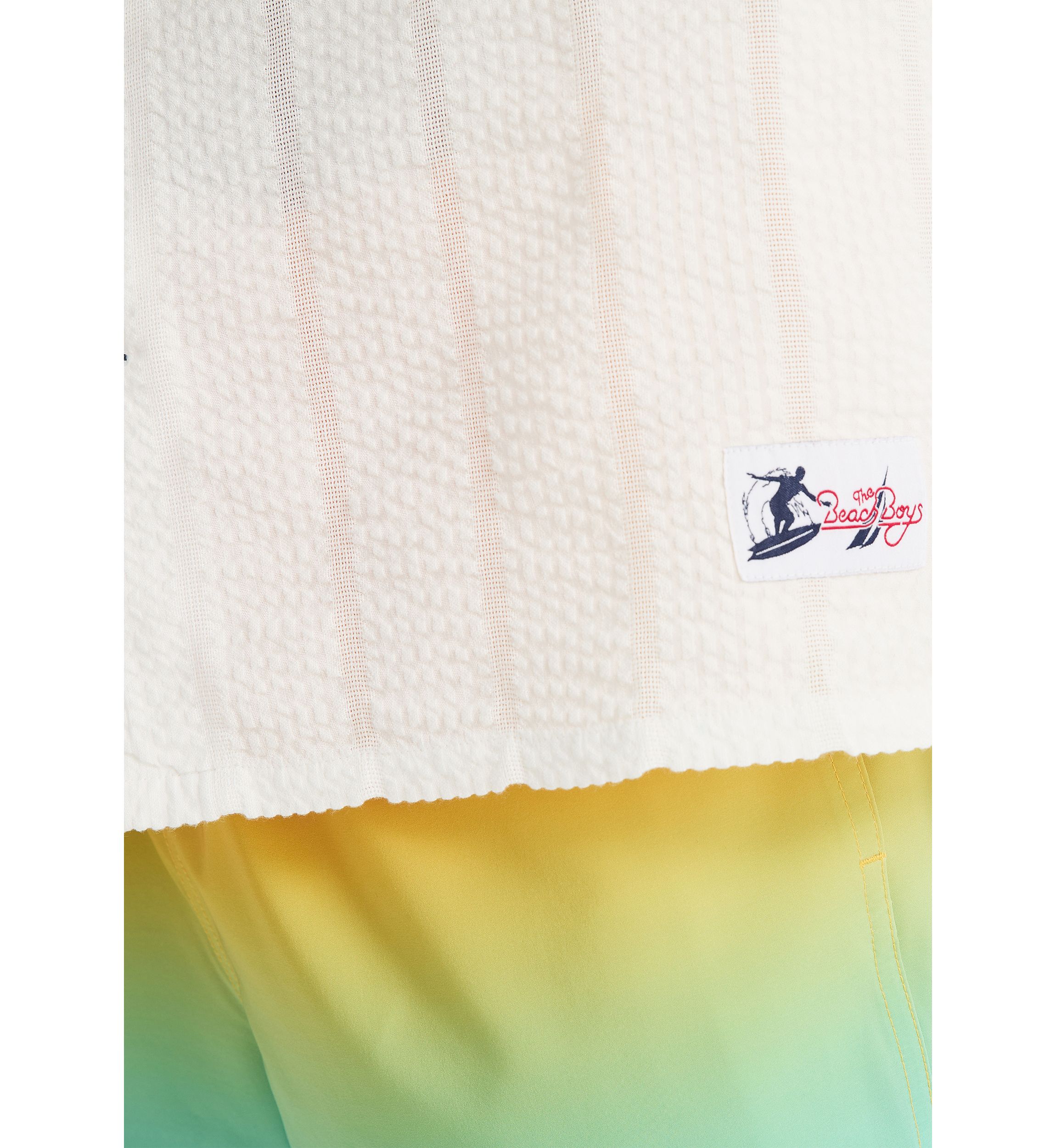 Beach Boys x Nautica Short-Sleeve Seersucker Camp Shirt