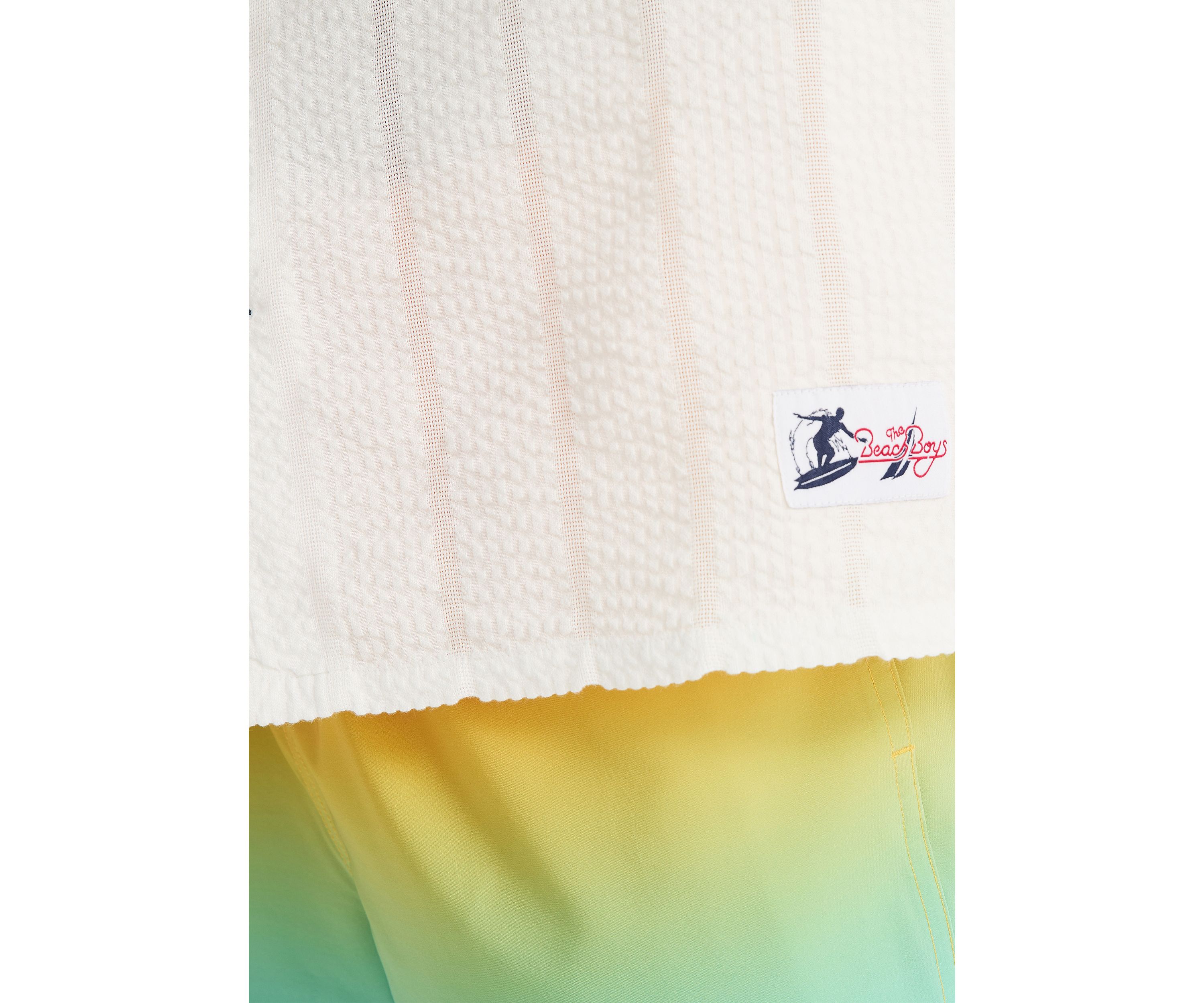 Beach Boys x Nautica Short-Sleeve Seersucker Camp Shirt