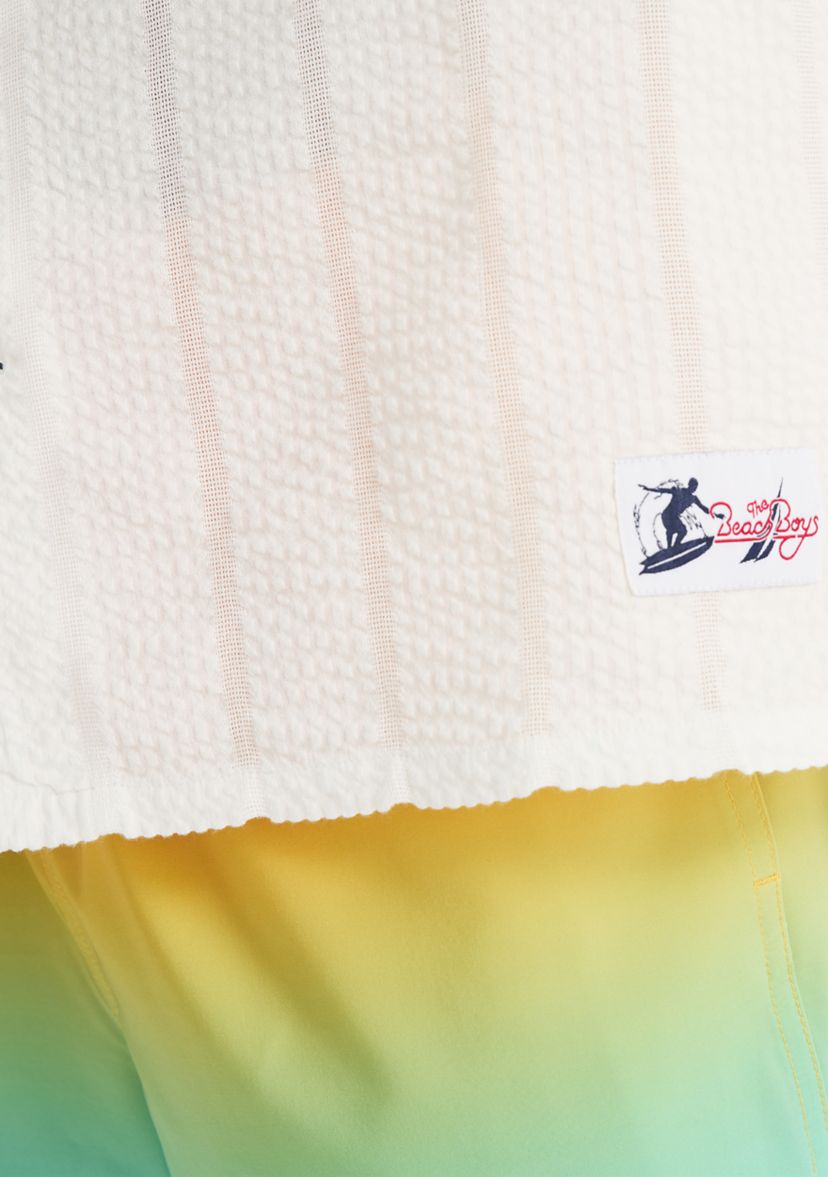 Beach Boys x Nautica Short-Sleeve Seersucker Camp Shirt