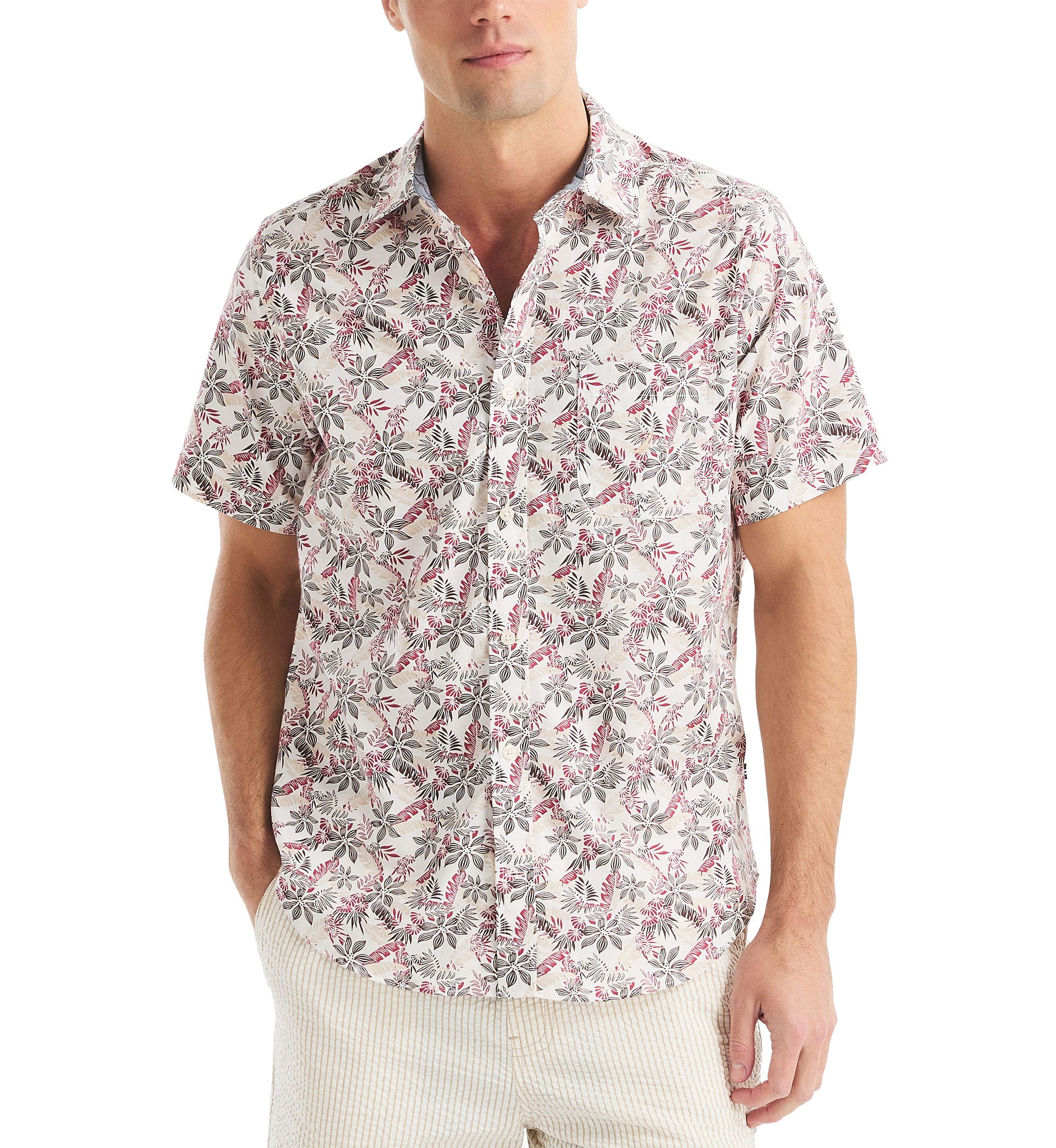 Printed Tencel Button Down Shirt