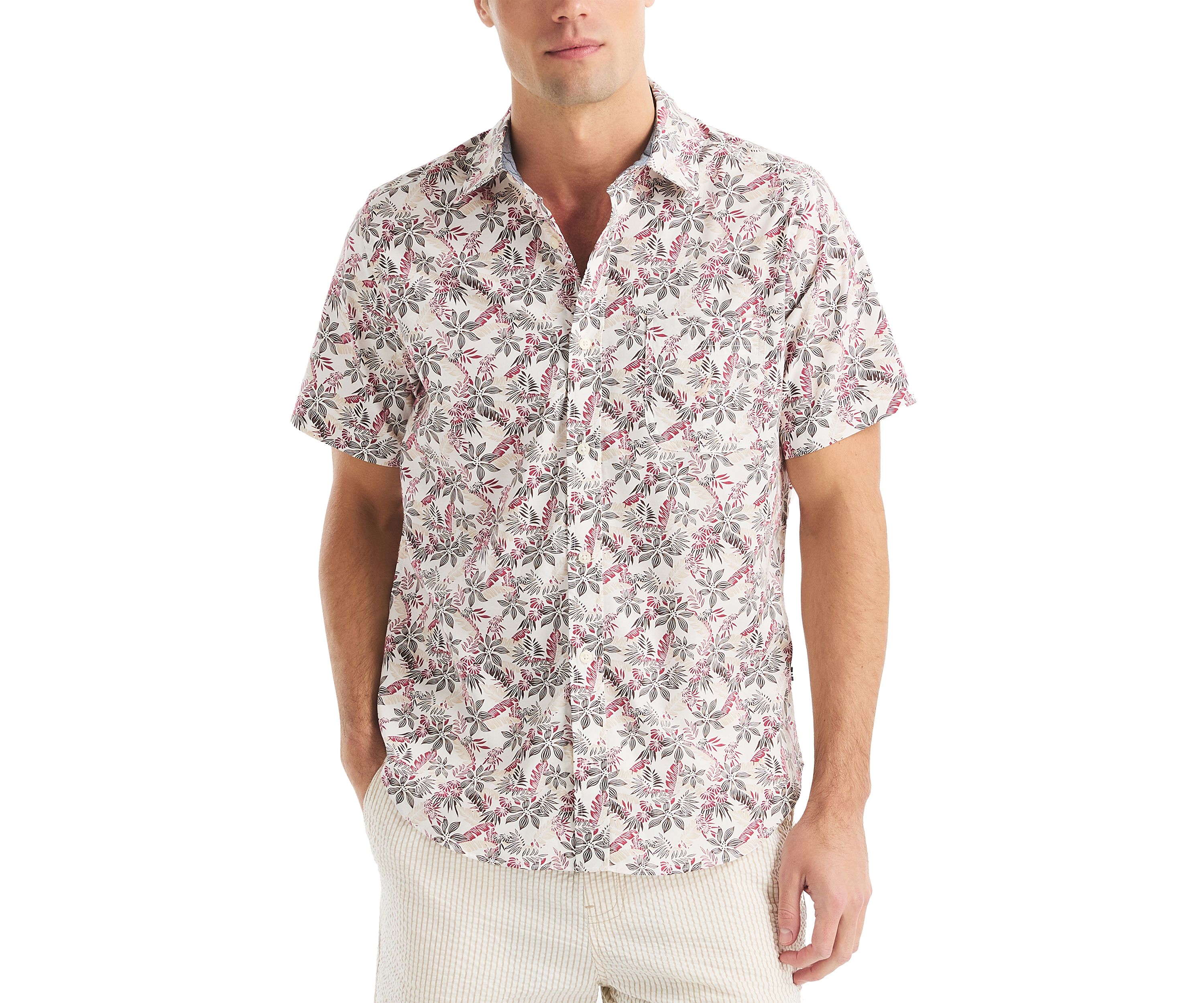 Printed Tencel Button Down Shirt