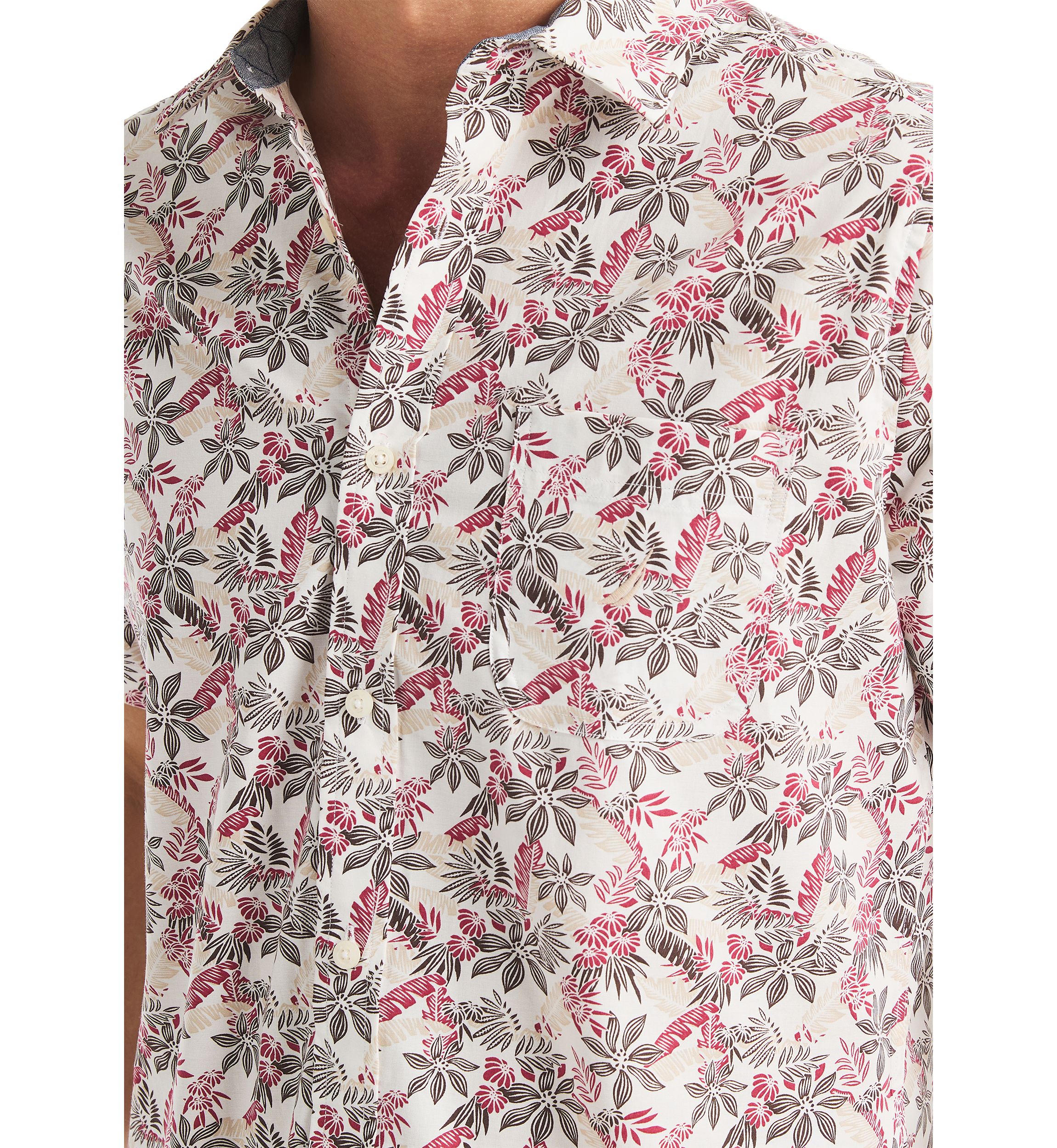 Printed Tencel Button Down Shirt