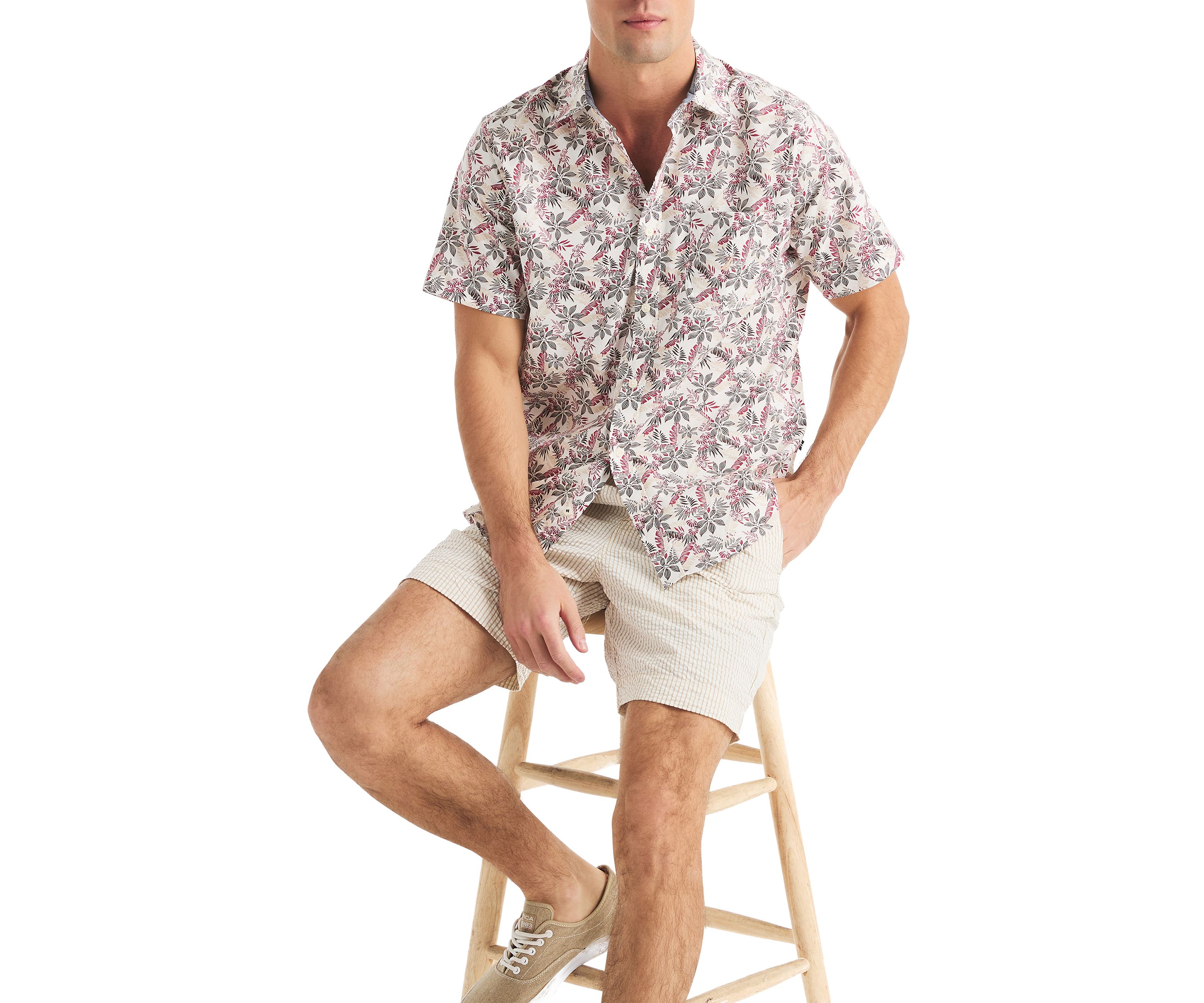 Printed Tencel Button Down Shirt