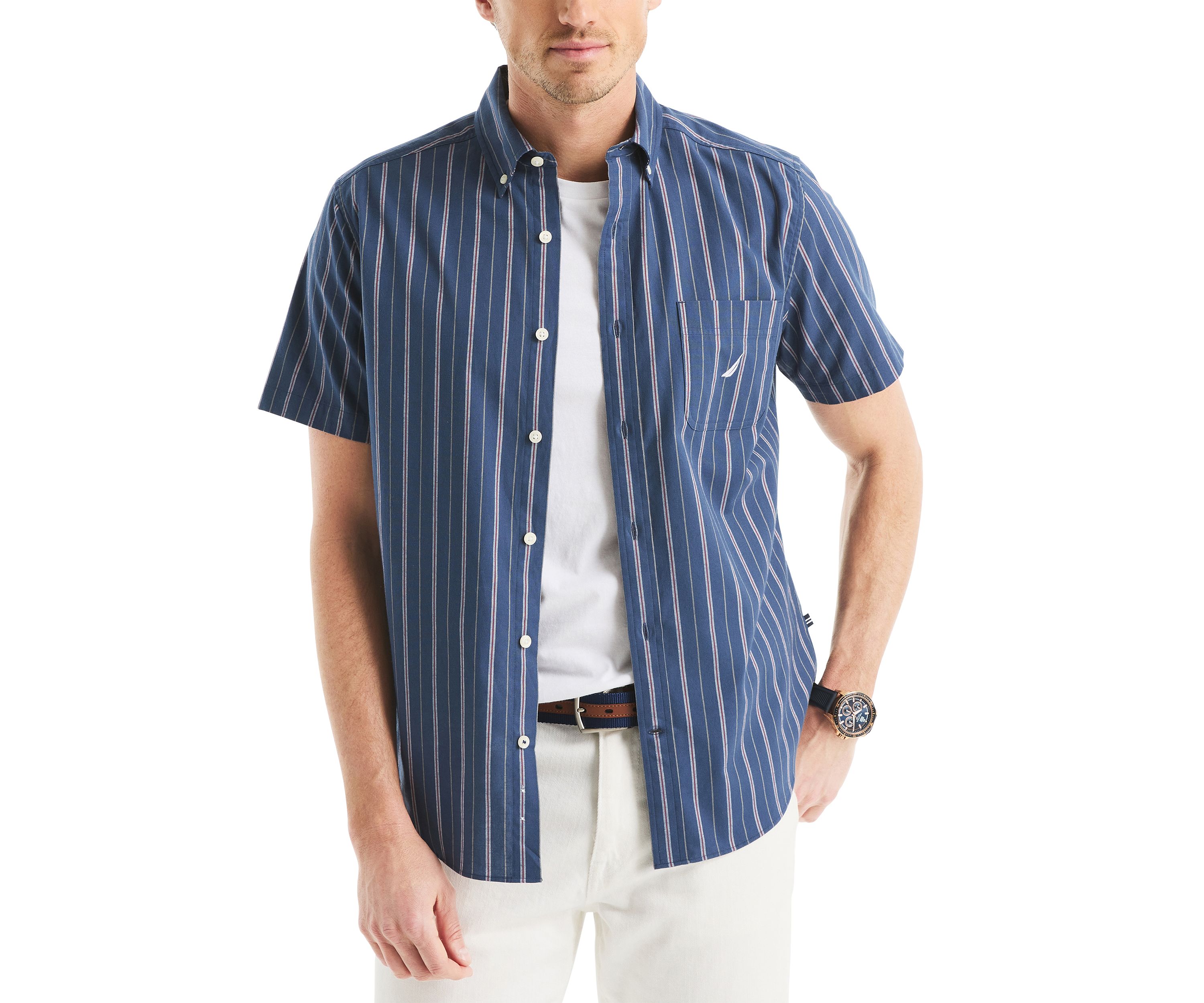 Oxford Stripe Button Down Shirt
