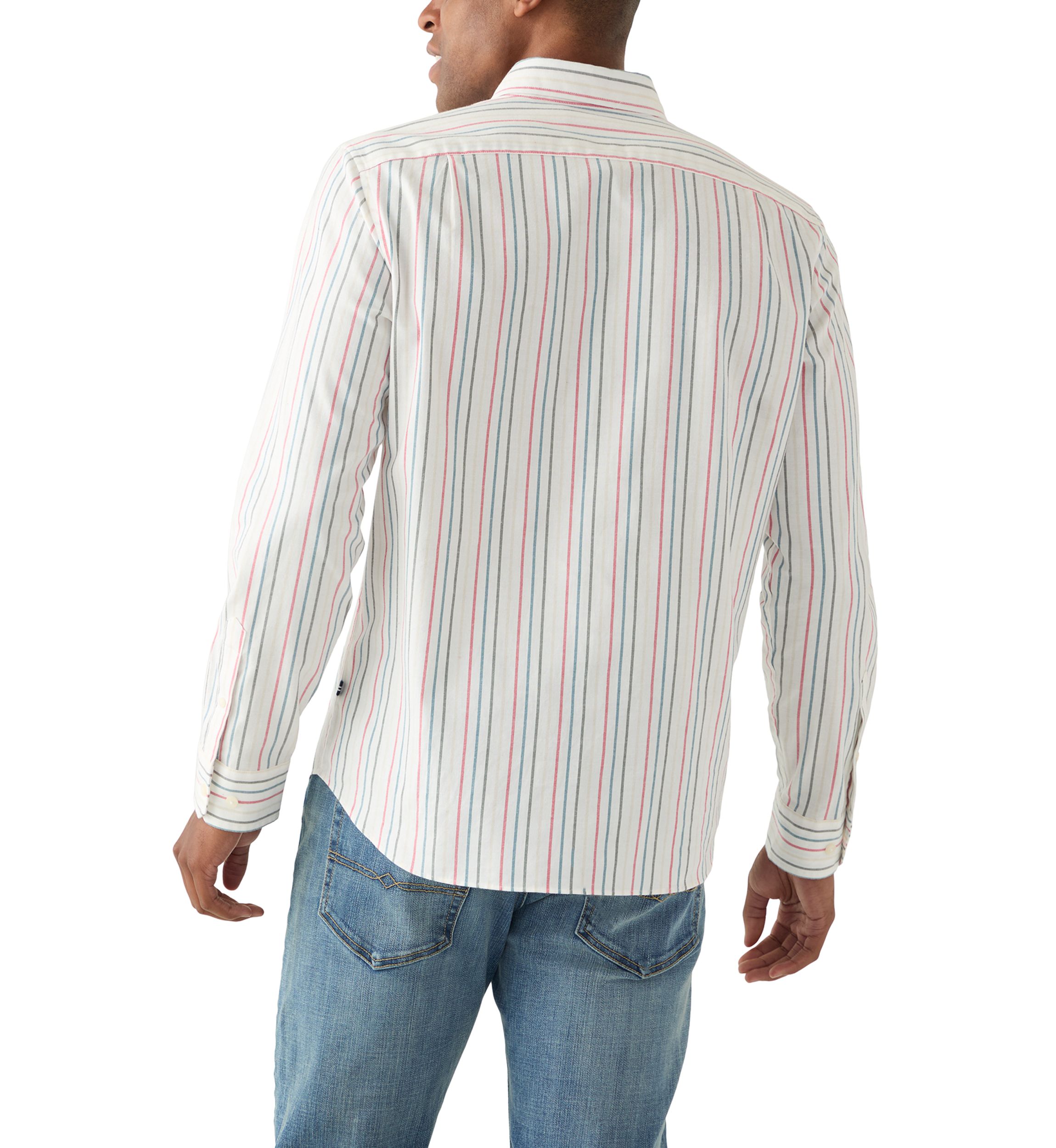 Long Sleeve Oxford Stripe Woven Shirt