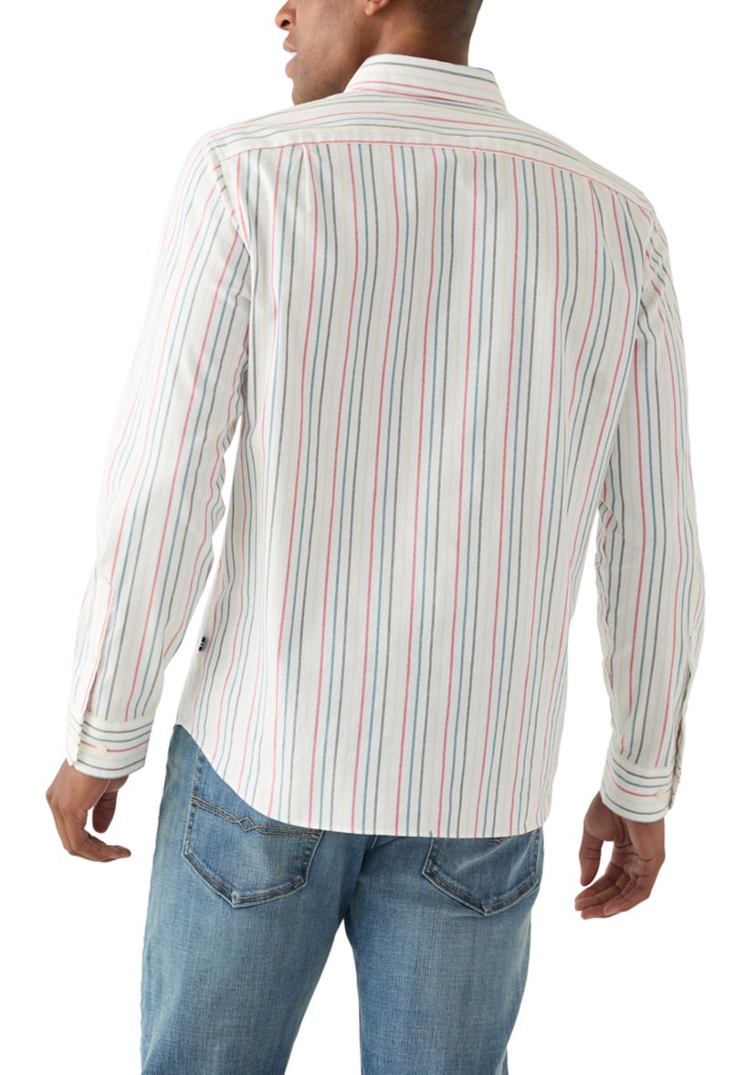 Long Sleeve Oxford Stripe Woven Shirt