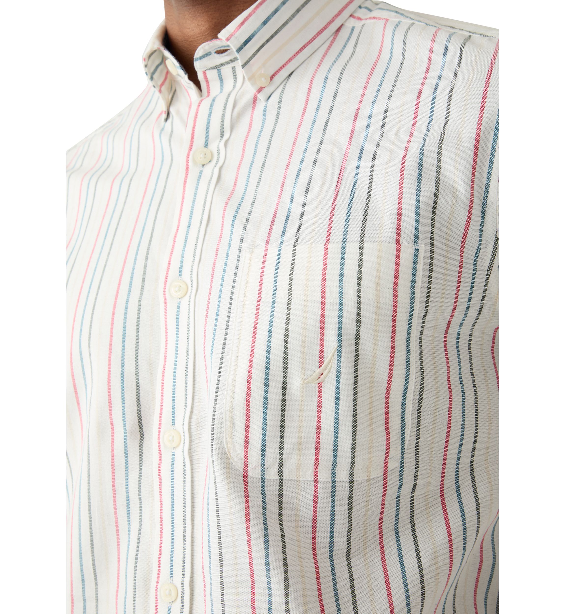 Long Sleeve Oxford Stripe Woven Shirt