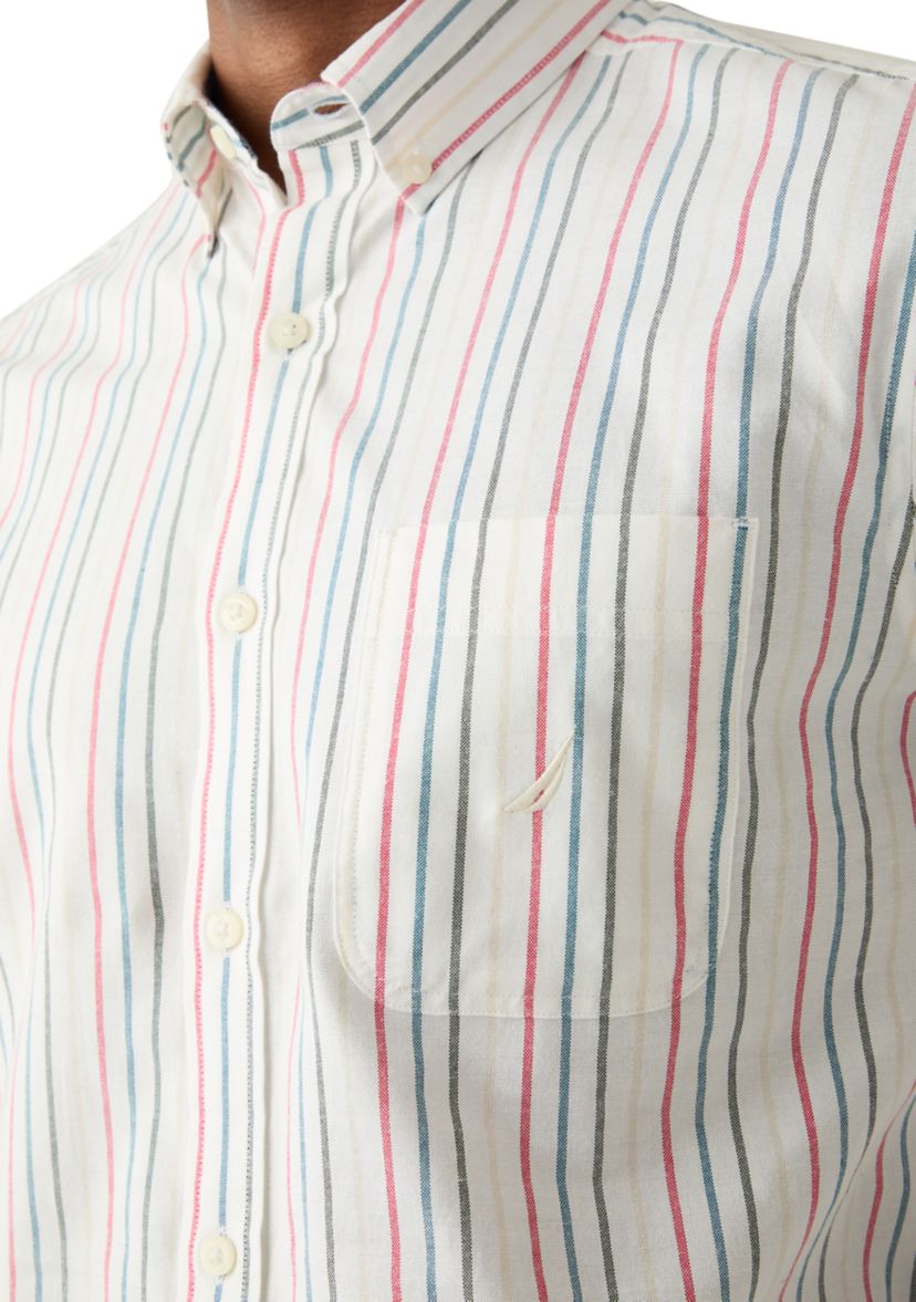 Long Sleeve Oxford Stripe Woven Shirt