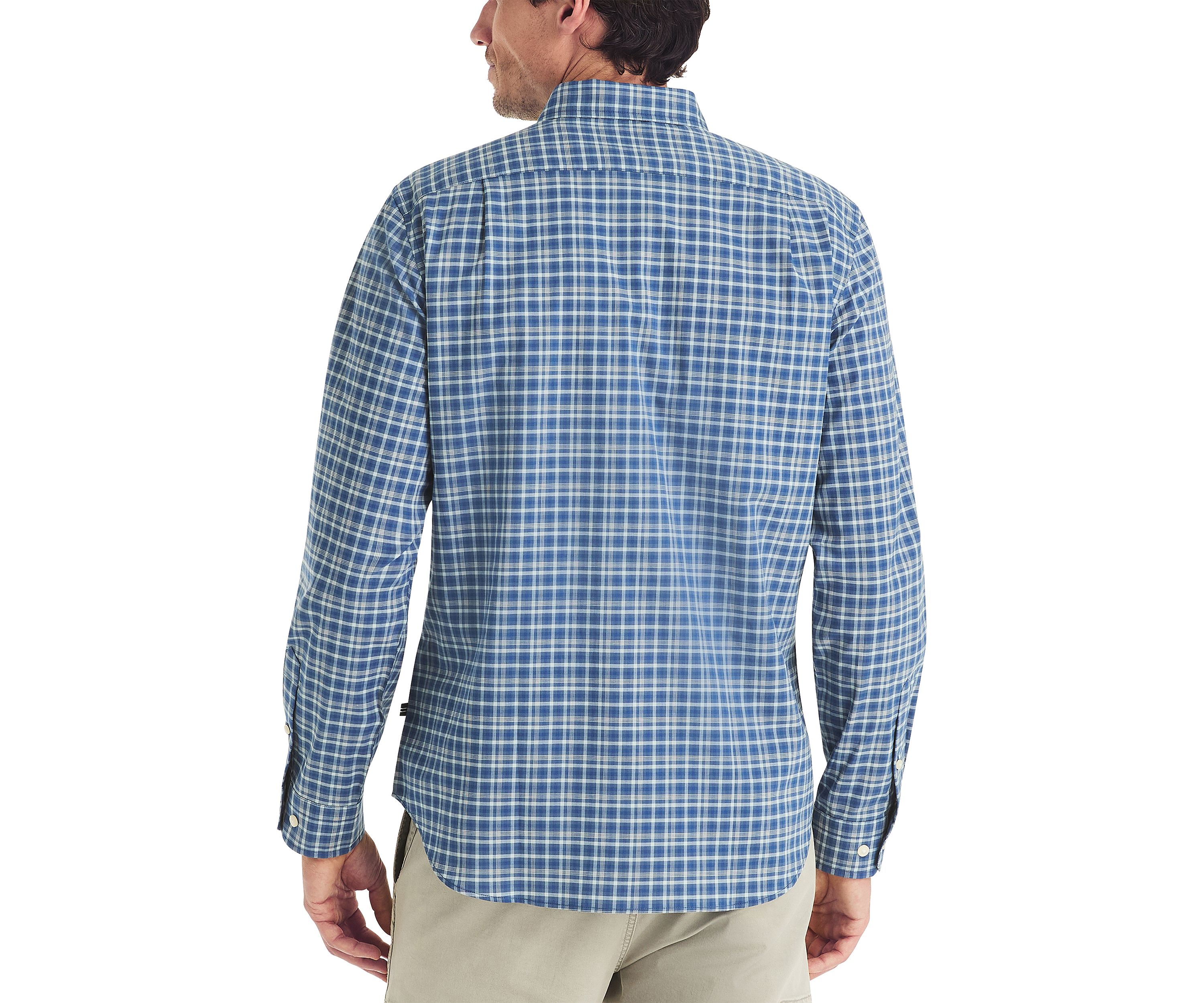 Long Sleeve Plaid Woven Shirt 