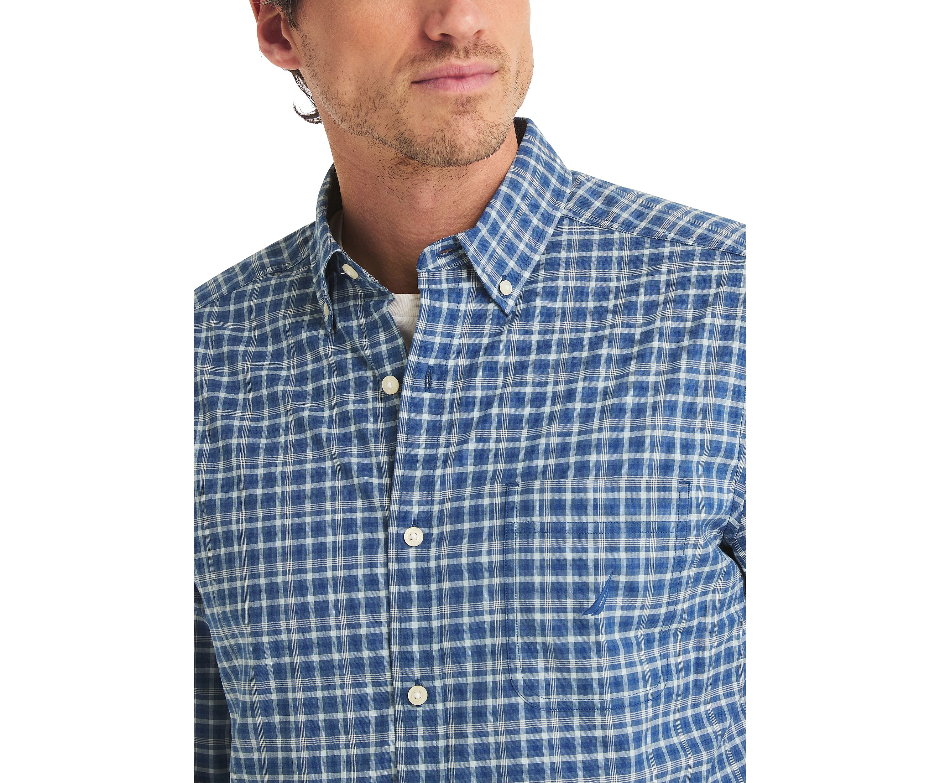 Long Sleeve Plaid Woven Shirt 