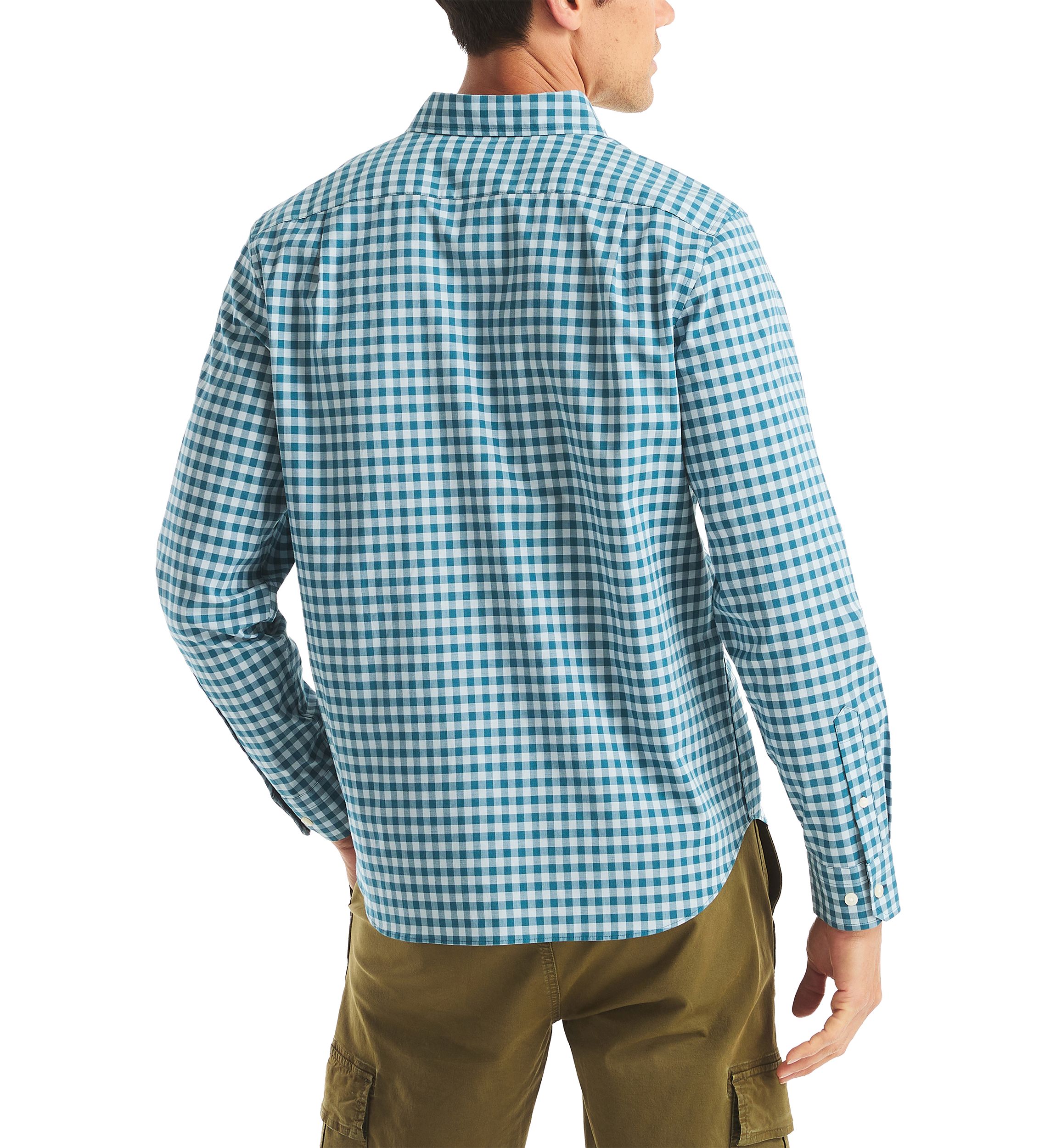 Long Sleeve Plaid Dress Shirt 