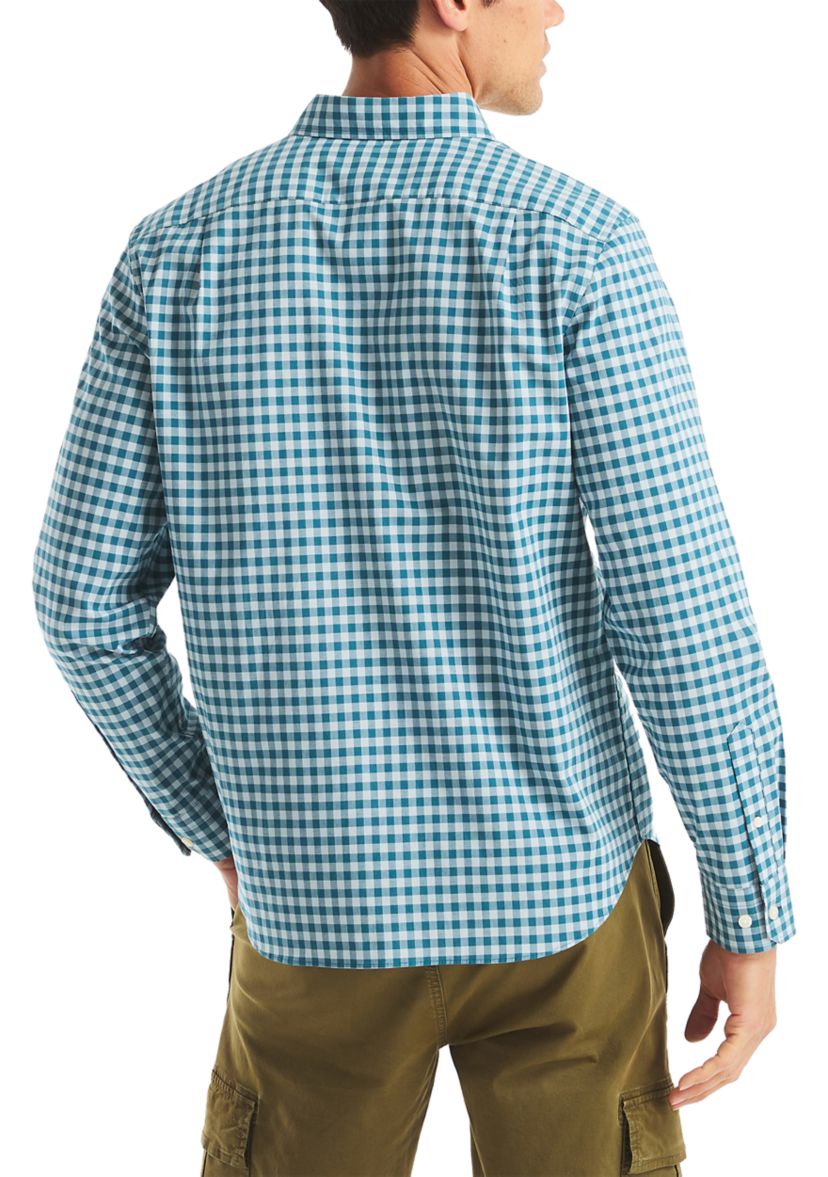 Long Sleeve Plaid Dress Shirt 